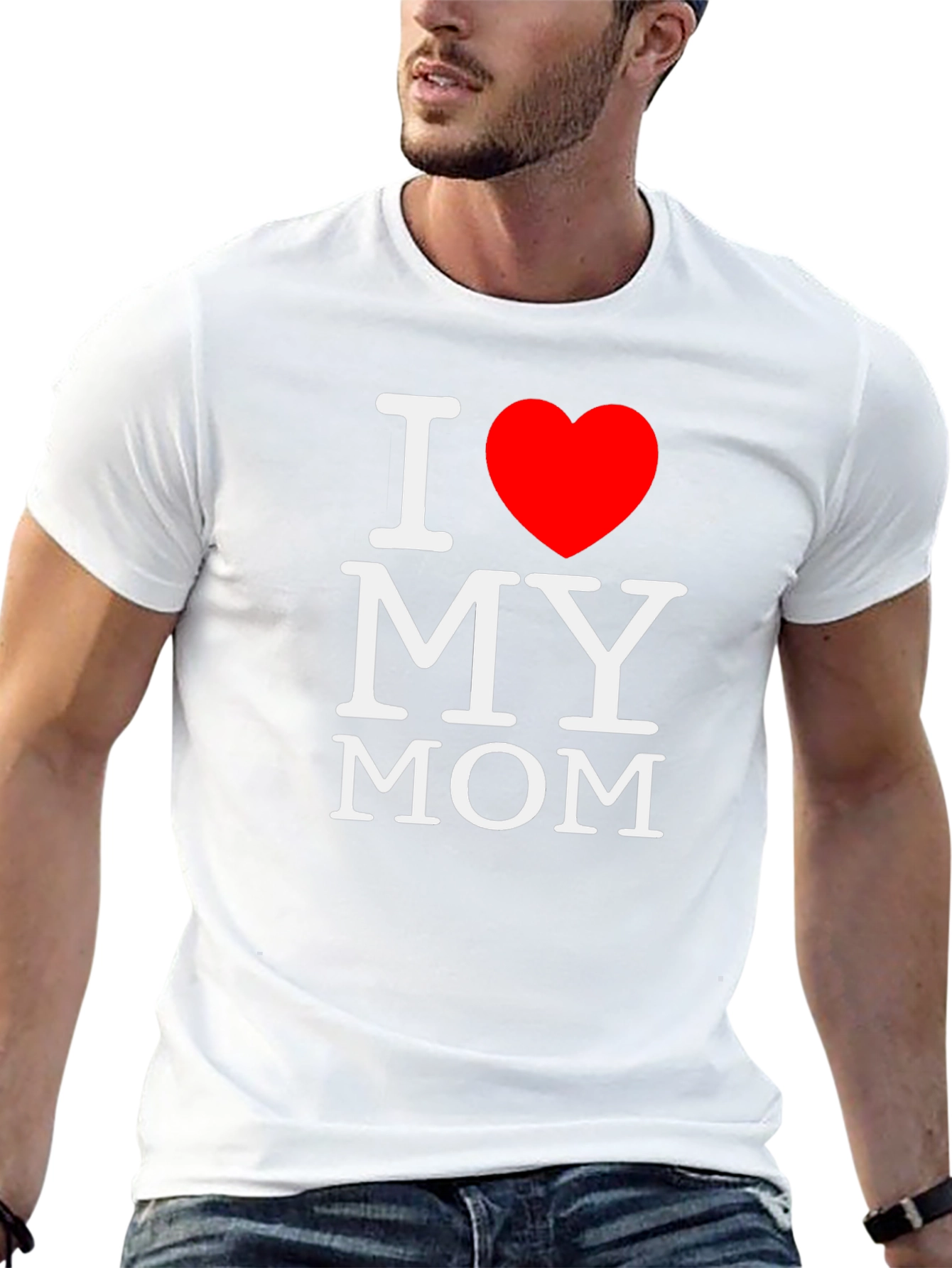 I Heart My Mom T-Shirt - Black
