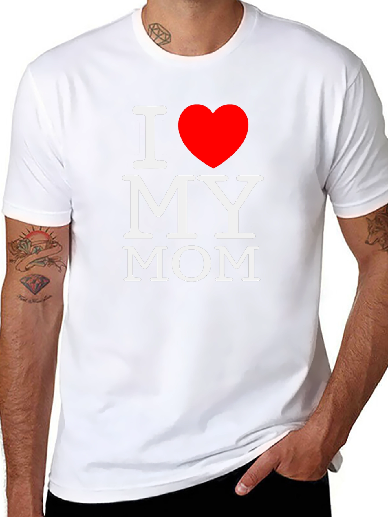 I Heart My Mom T-Shirt - Black