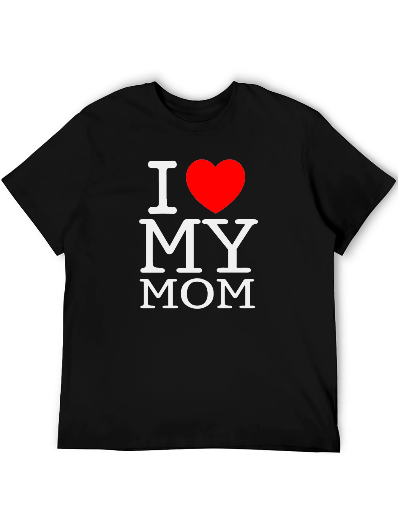 I Heart My Mom T-Shirt - Black