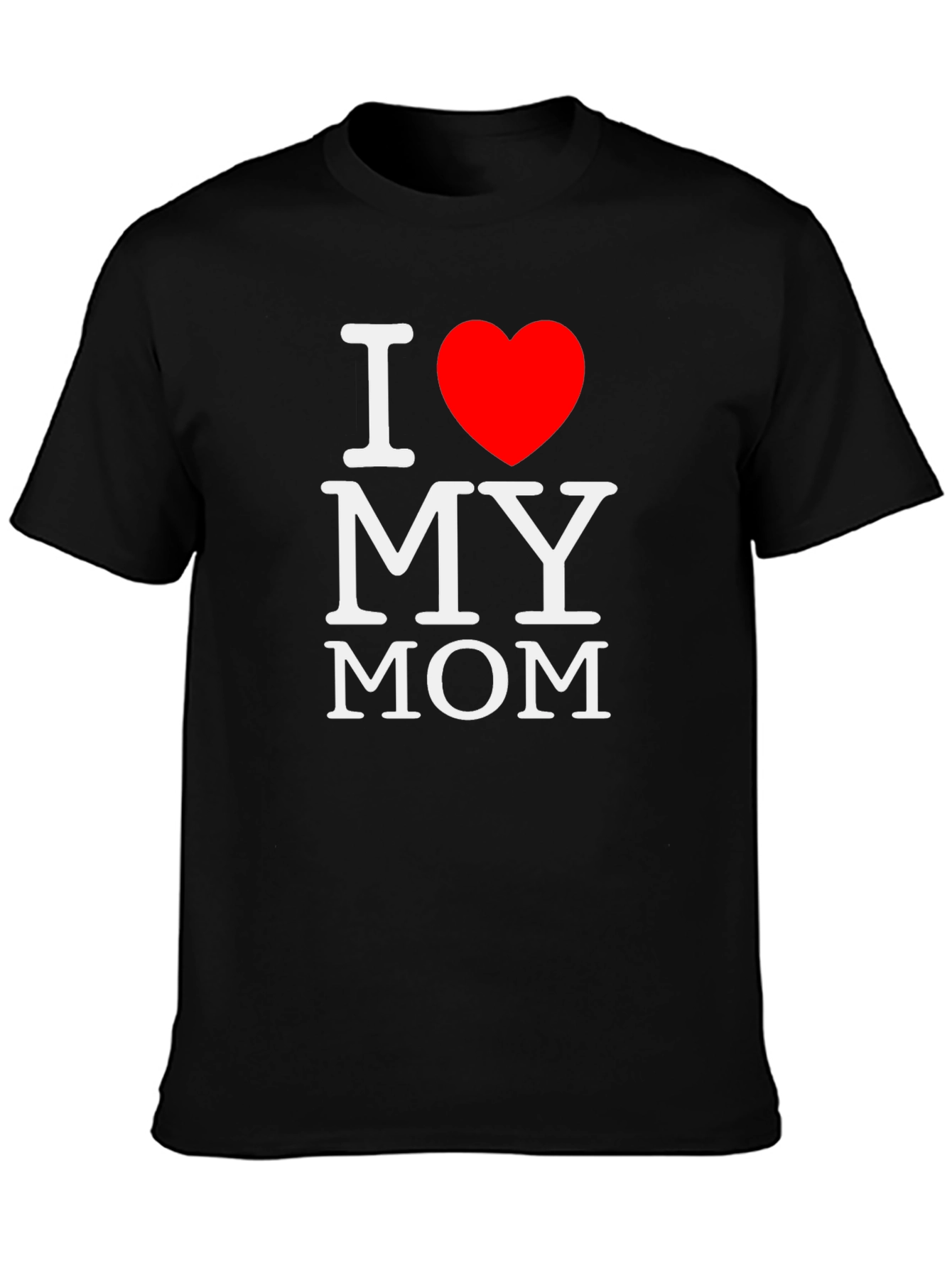 I Heart My Mom T-Shirt - Black