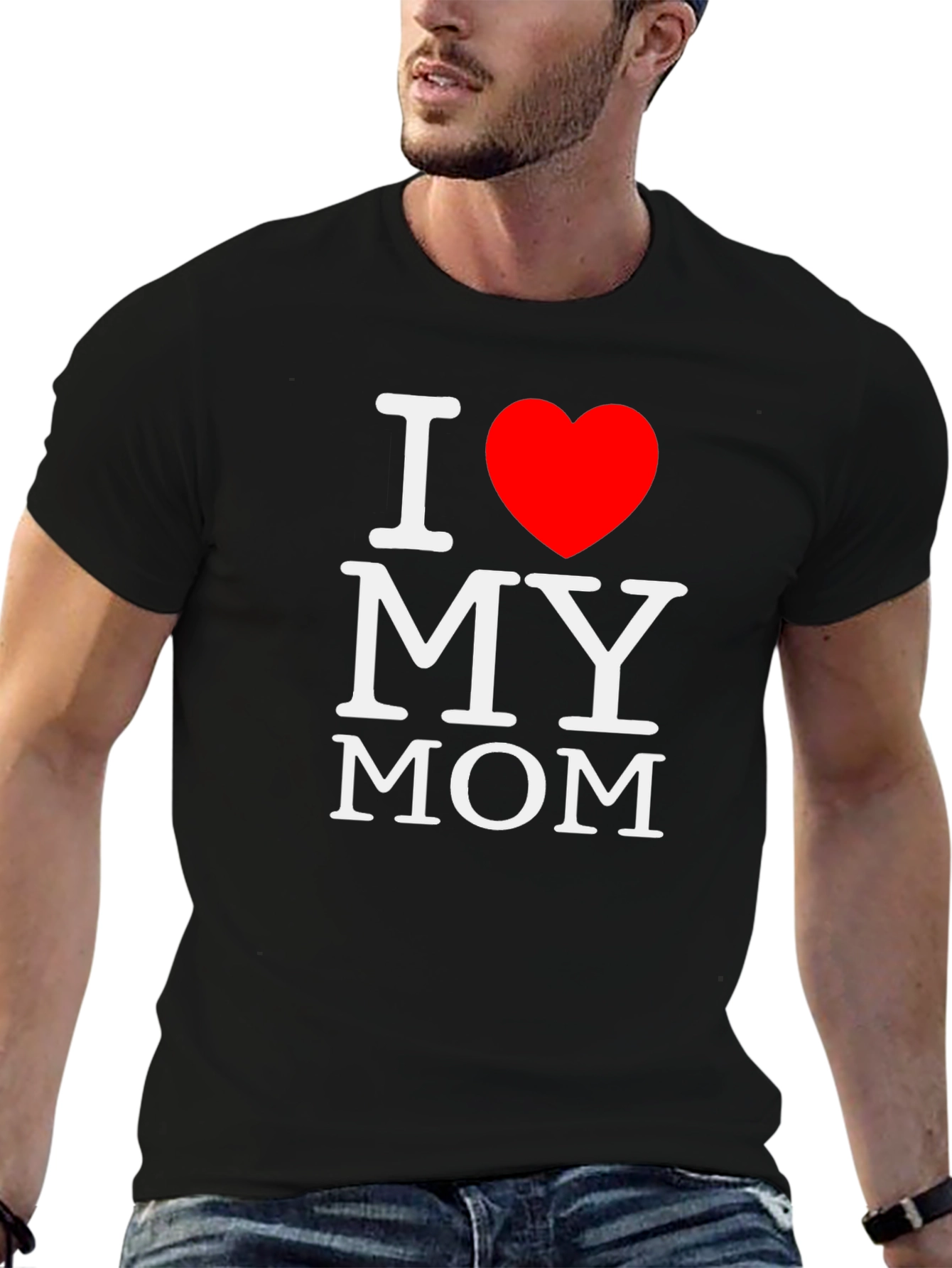 I Heart My Mom T-Shirt - Black