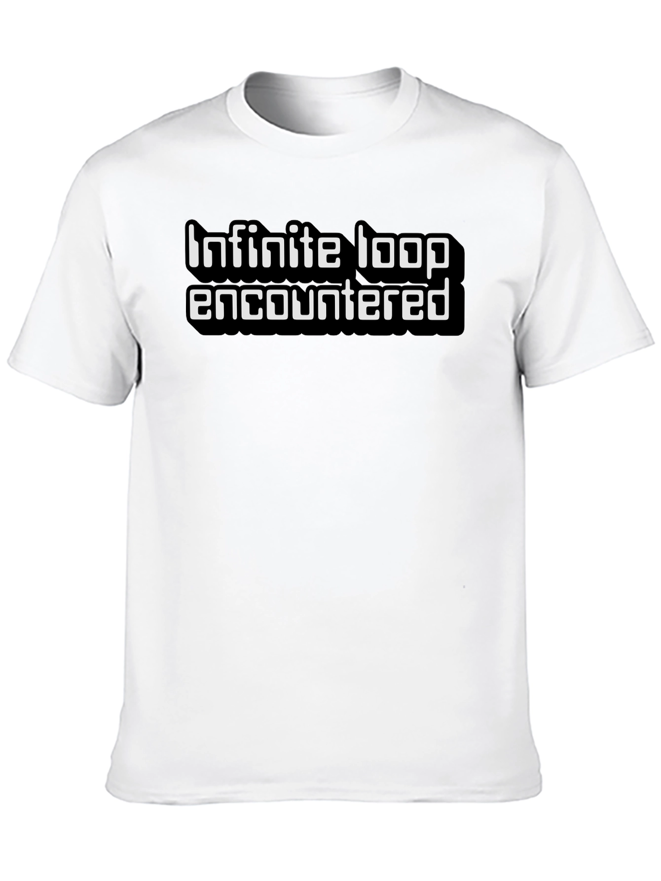 Infinite Loop Encountered Graphic Tee - Black