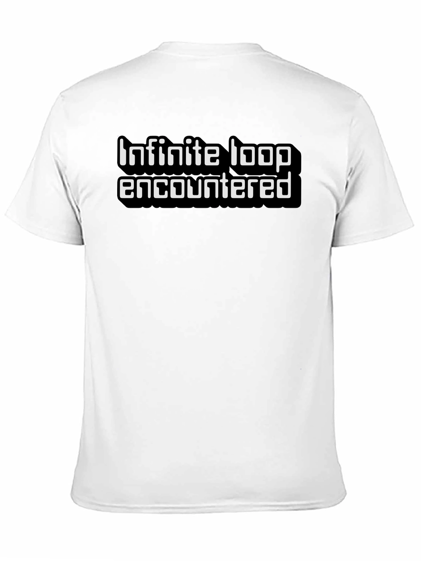 Infinite Loop Encountered Graphic Tee - Black