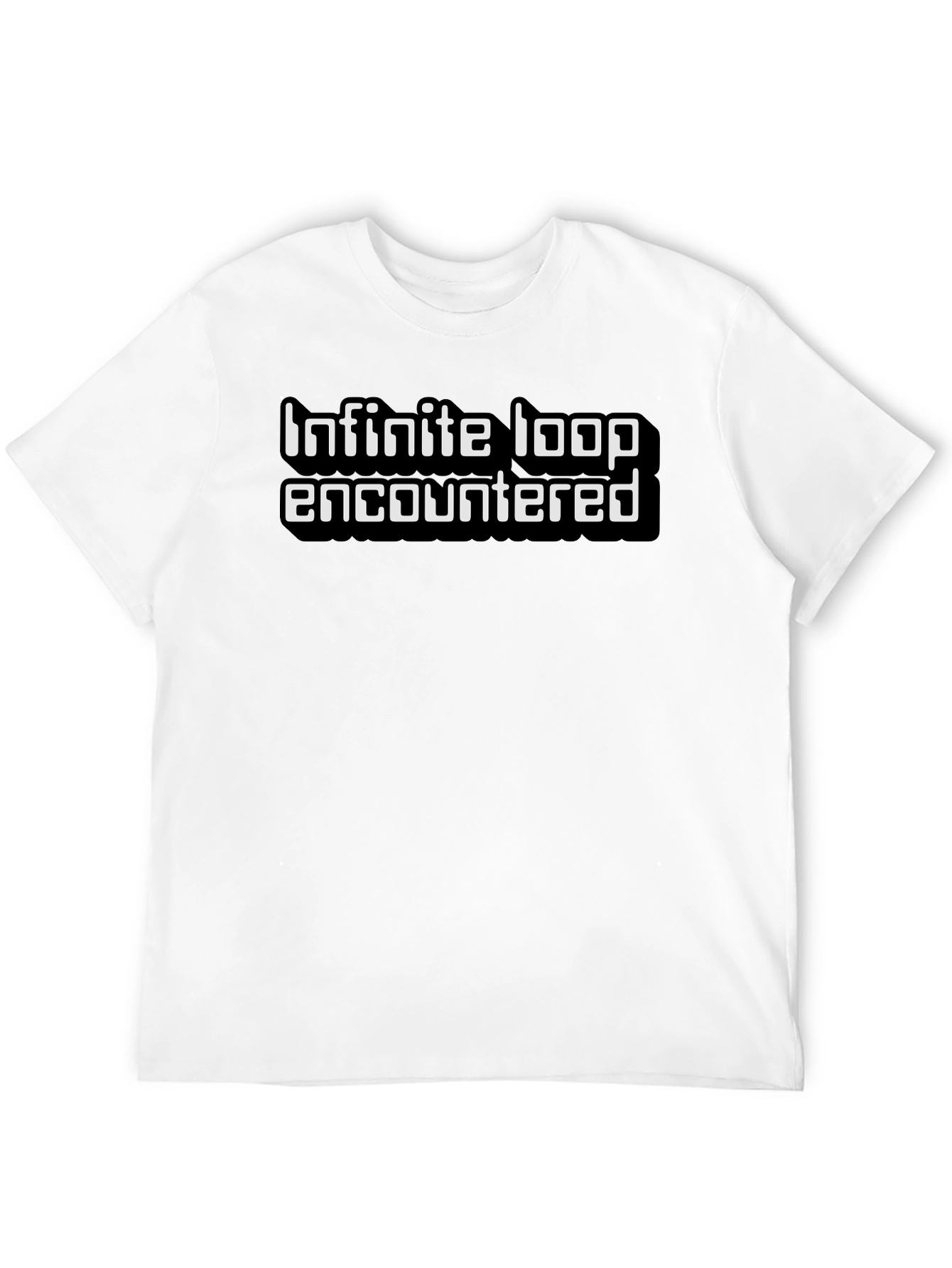 Infinite Loop Encountered Graphic Tee - Black