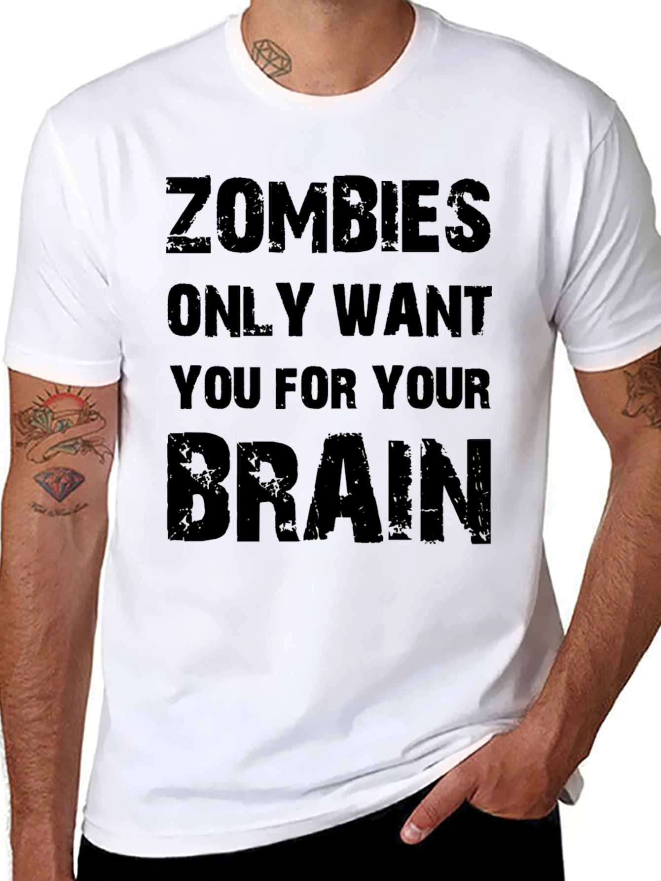 Zombie Brains Graphic T-Shirt