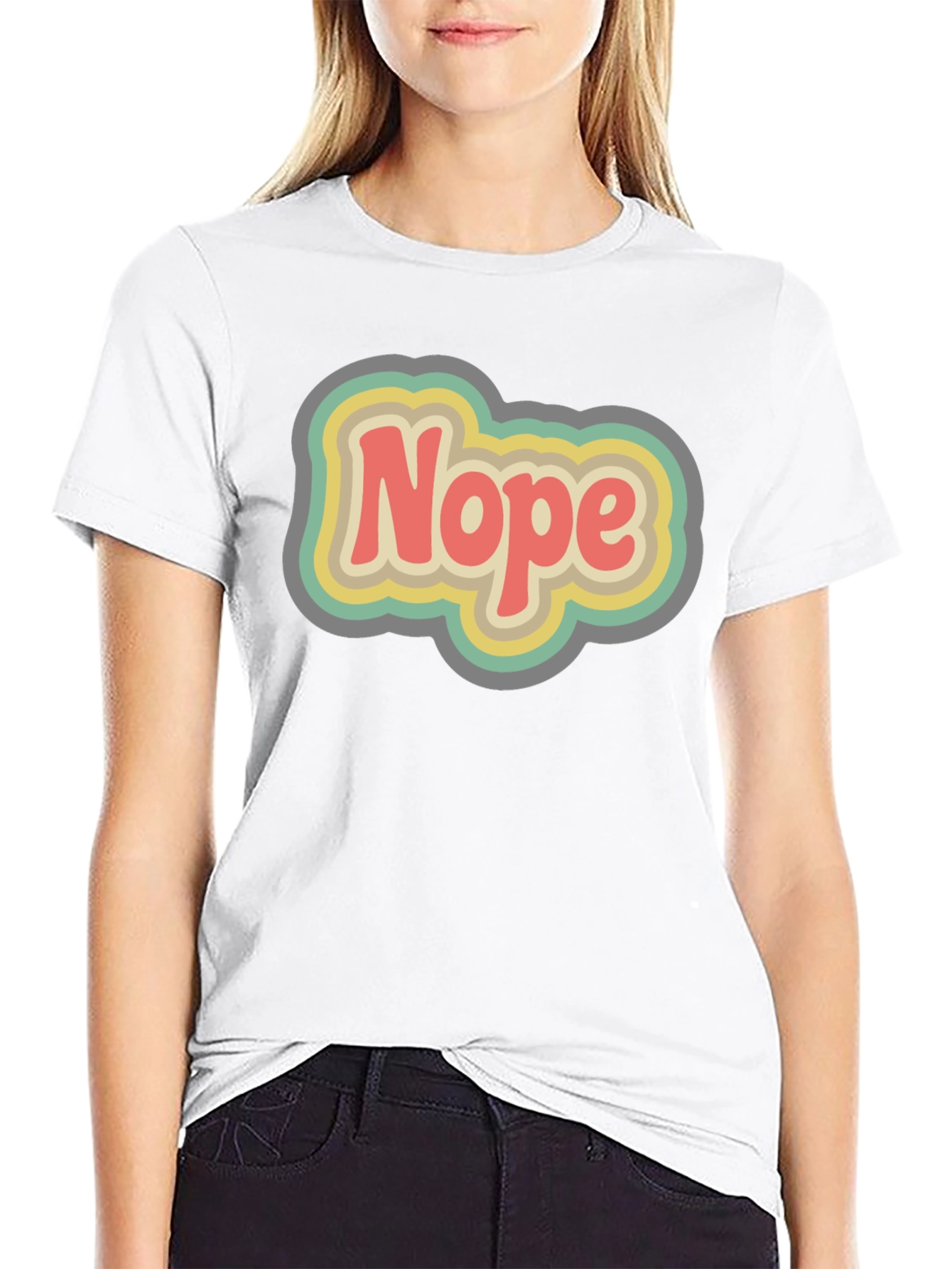 Retro Nope Graphic T-Shirt - Unisex Cotton Tee