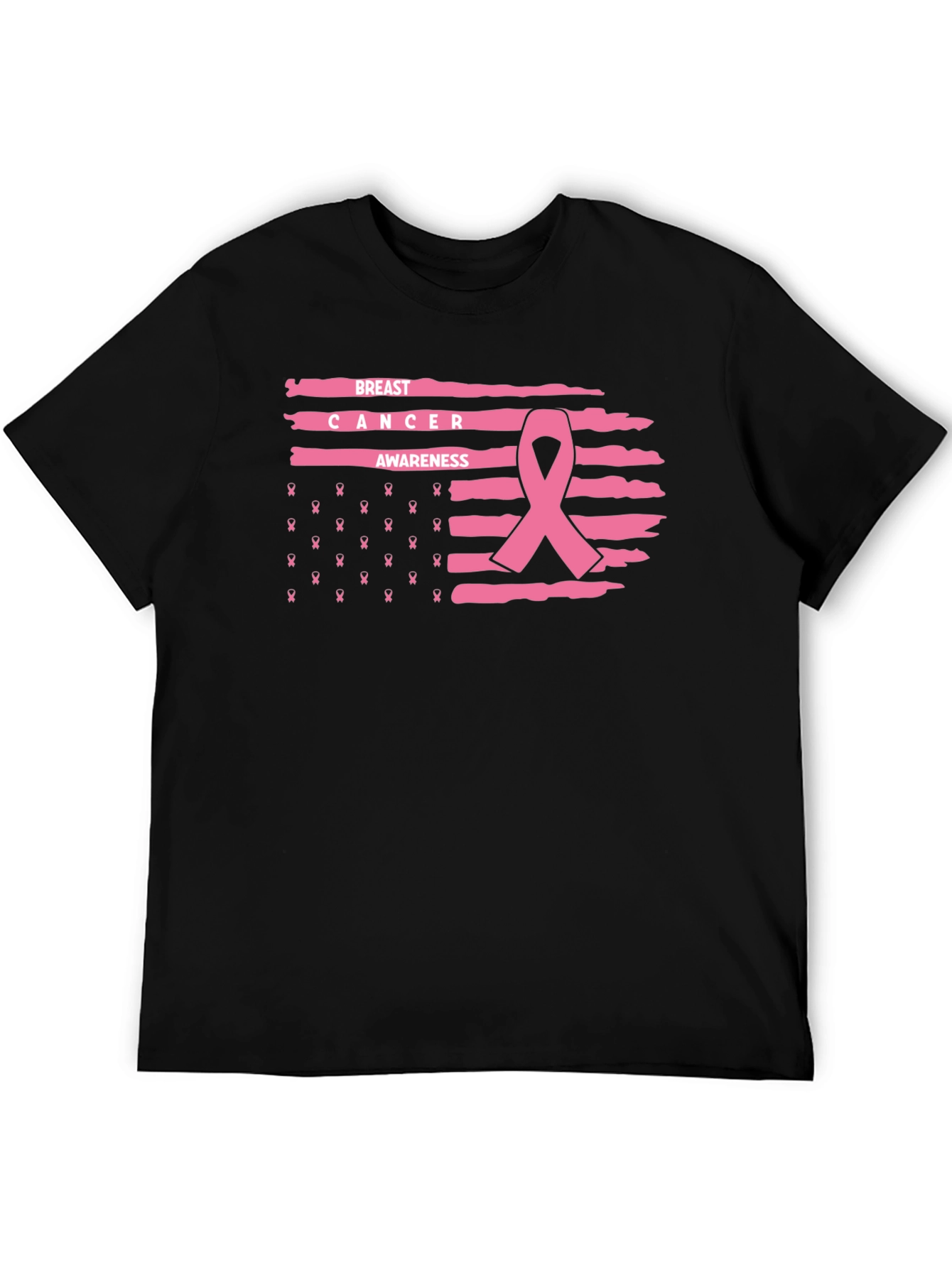 Breast Cancer Awareness Ribbon Graphic Tee