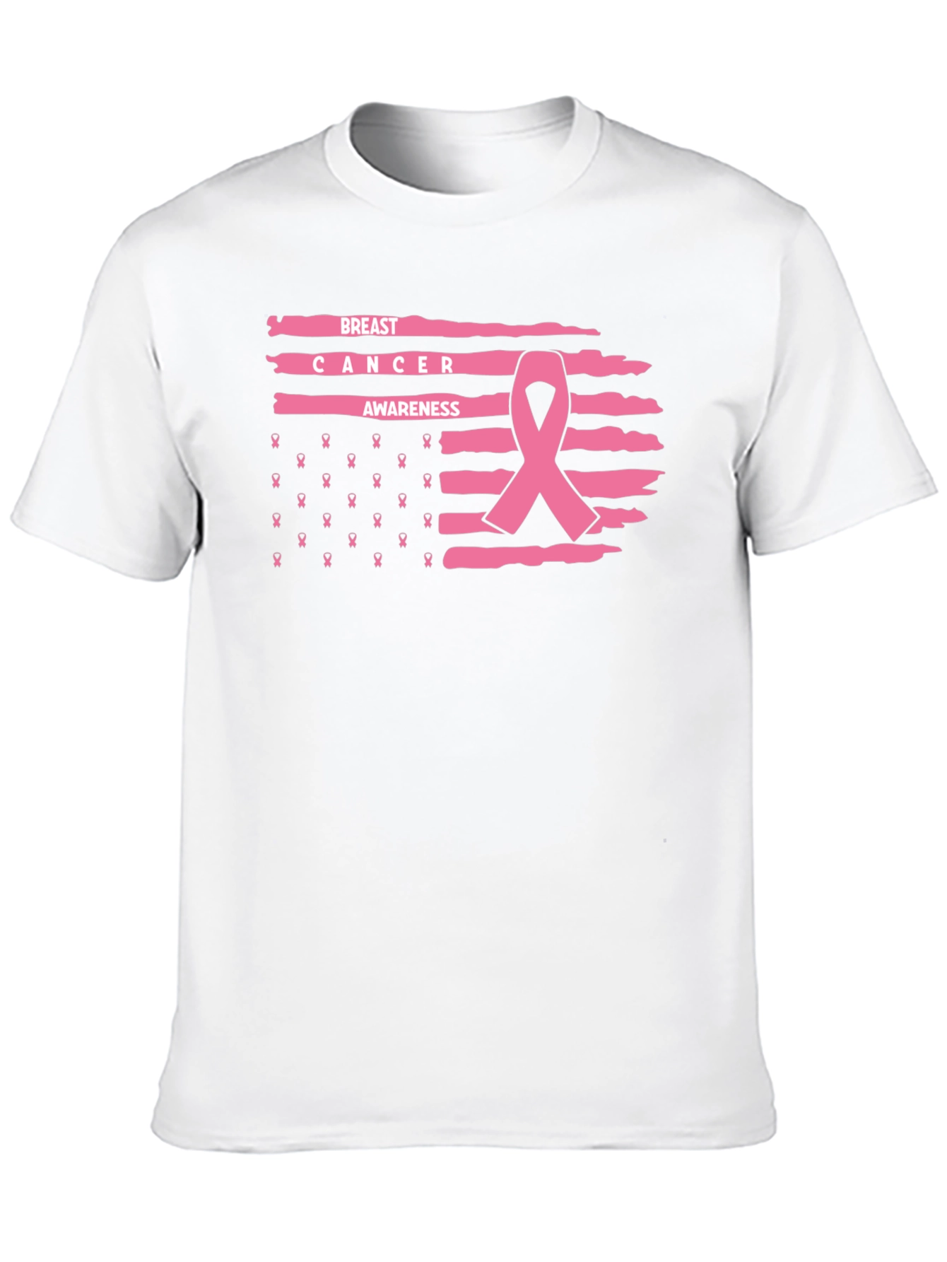 Breast Cancer Awareness Ribbon Graphic Tee