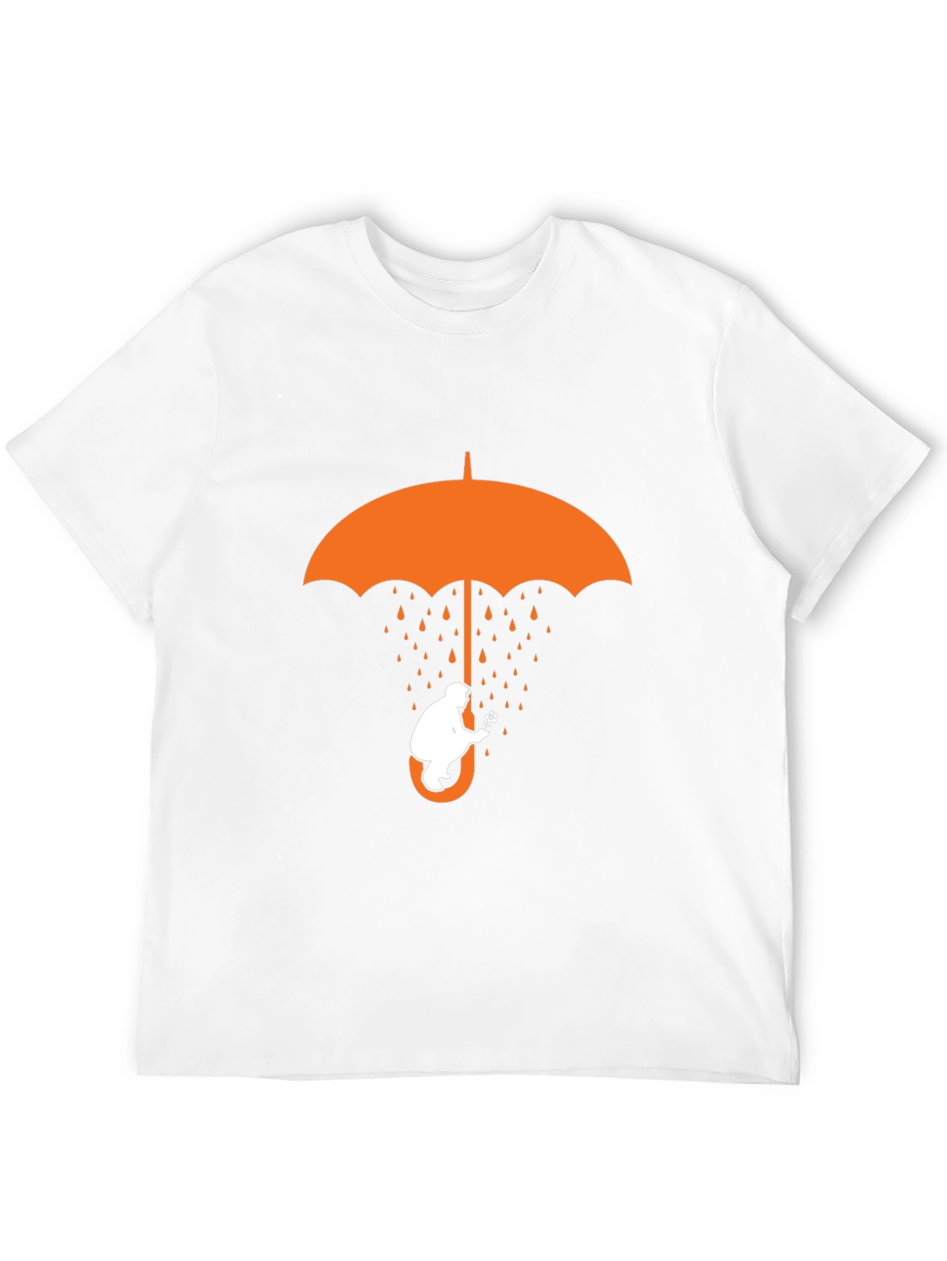 Umbrella Bear Graphic T-Shirt - Black Cotton Tee