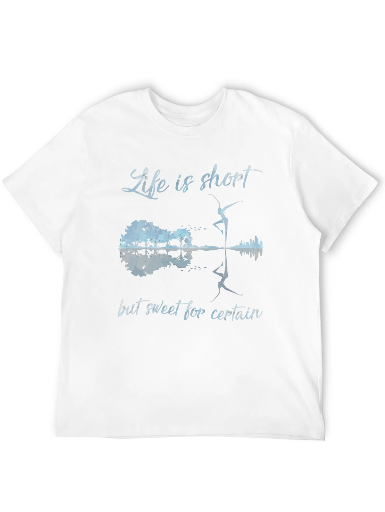 Life is Short Guitar & Dancer Graphic Tee