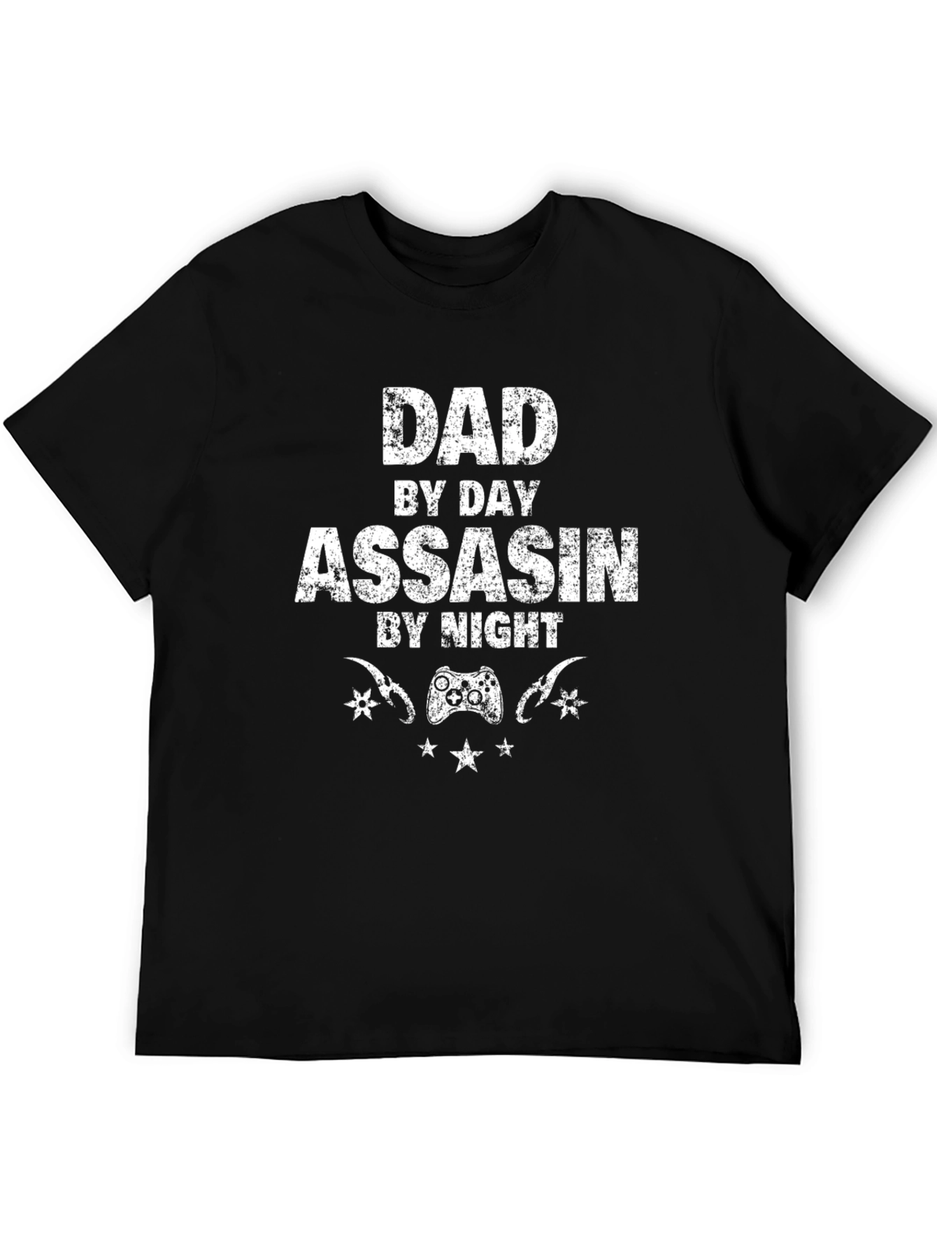 Dad Assassin Gaming T-Shirt - Black