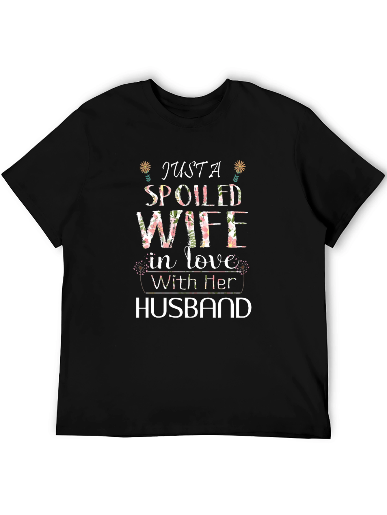 Spoiled Wife Graphic Tee - Floral Design