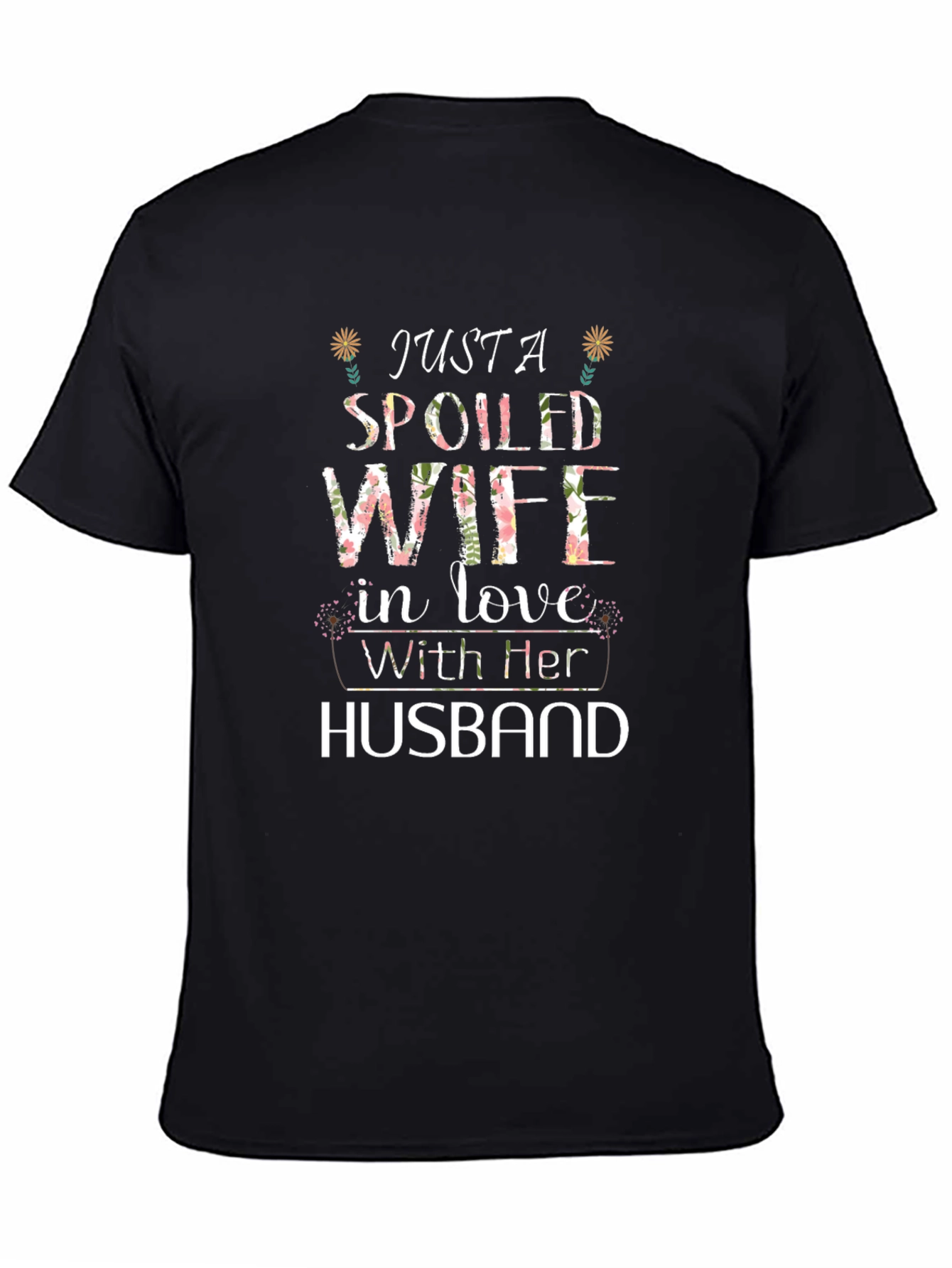 Spoiled Wife Graphic Tee - Floral Design