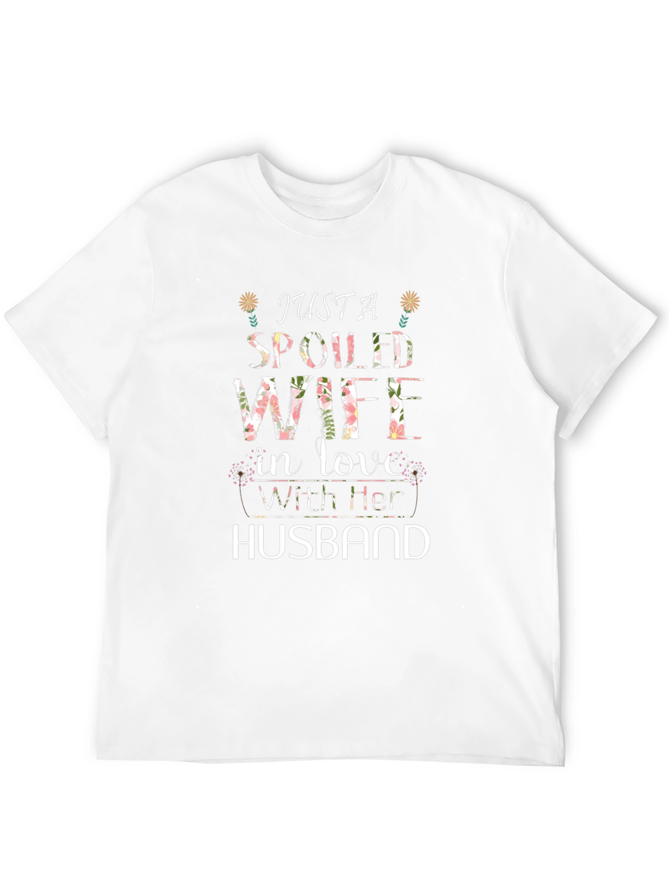 Spoiled Wife Graphic Tee - Floral Design