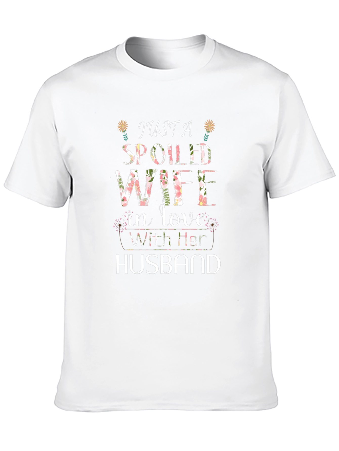 Spoiled Wife Graphic Tee - Floral Design