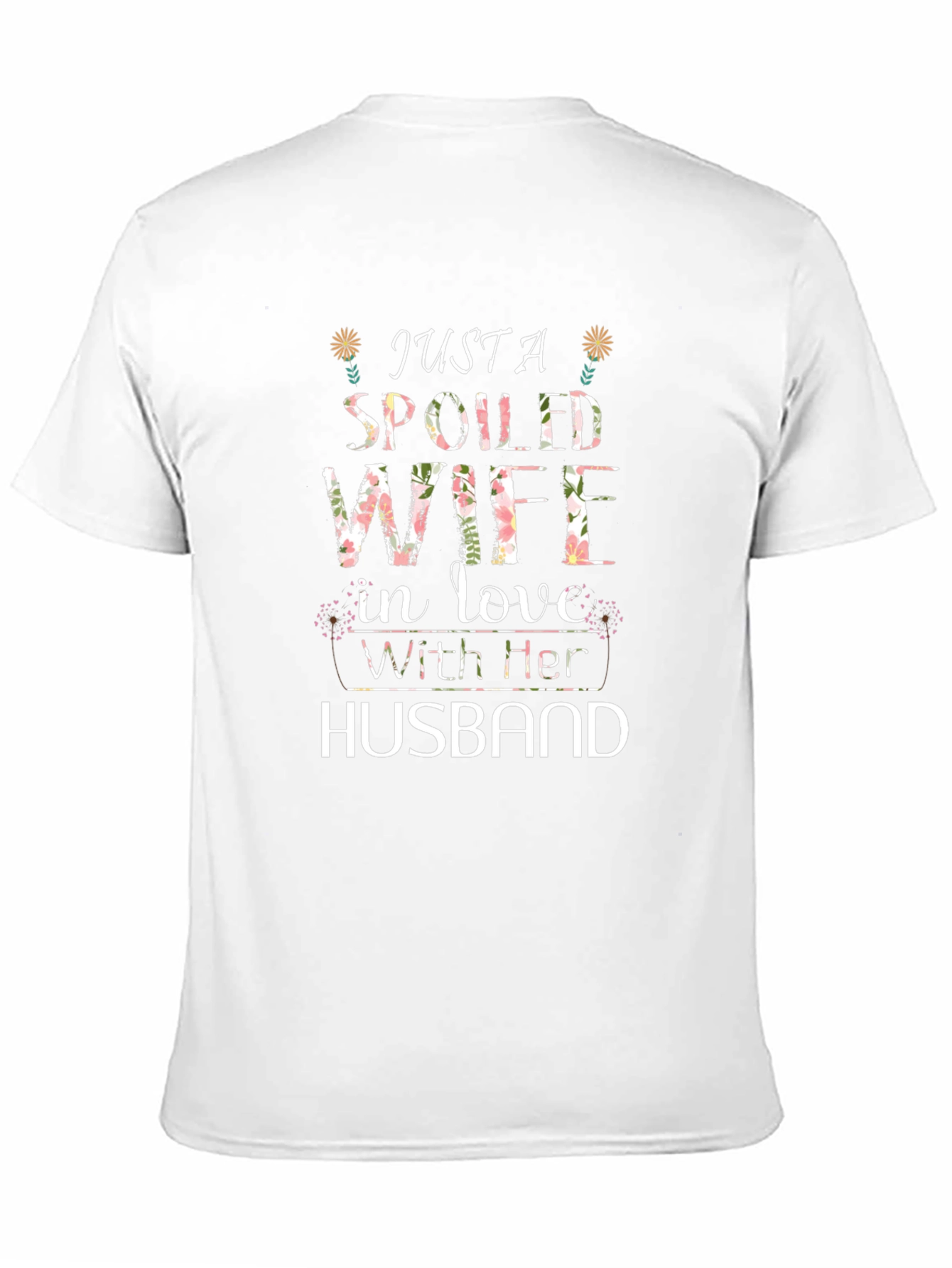 Spoiled Wife Graphic Tee - Floral Design