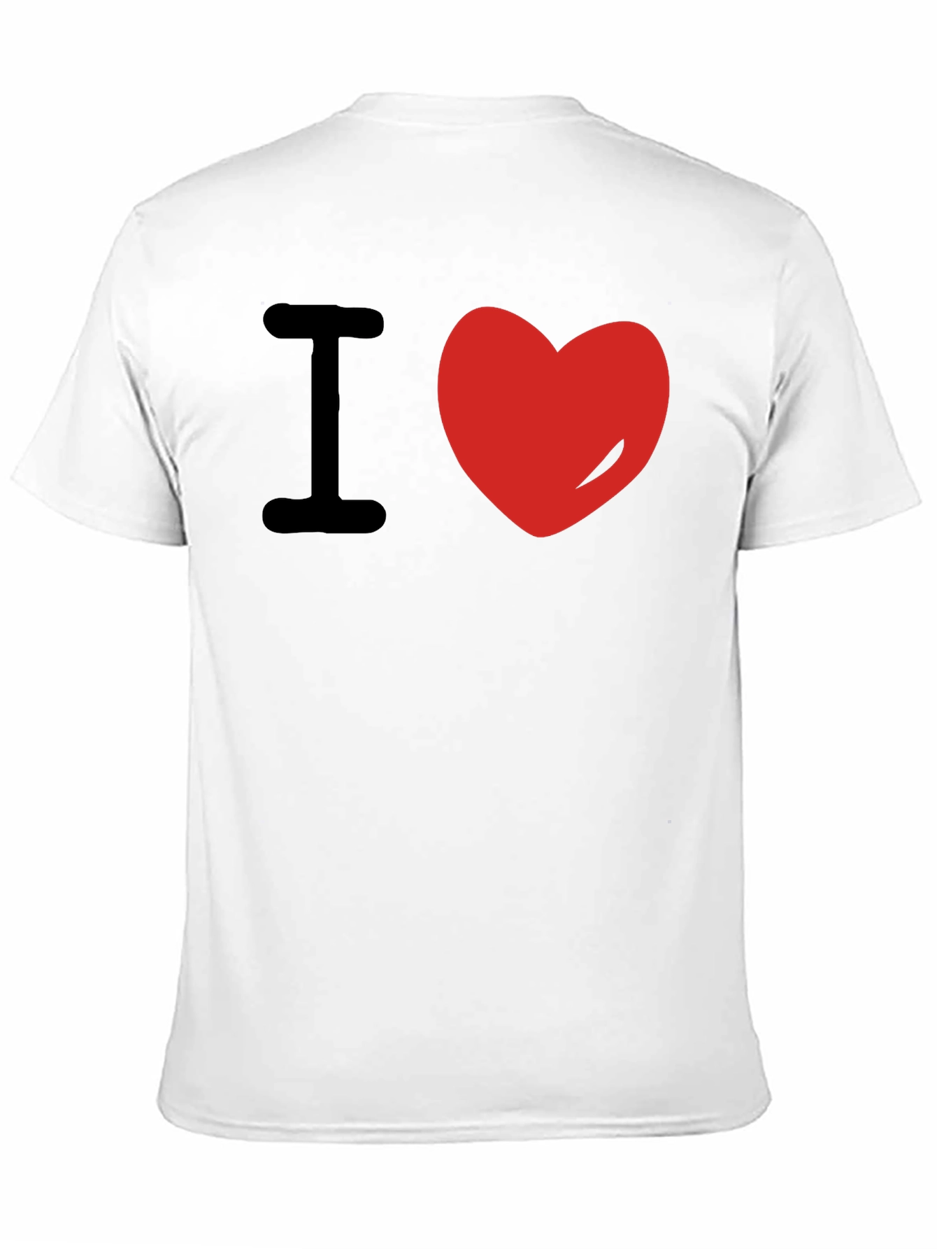 I Love Heart Black T-Shirt Graphic Tee