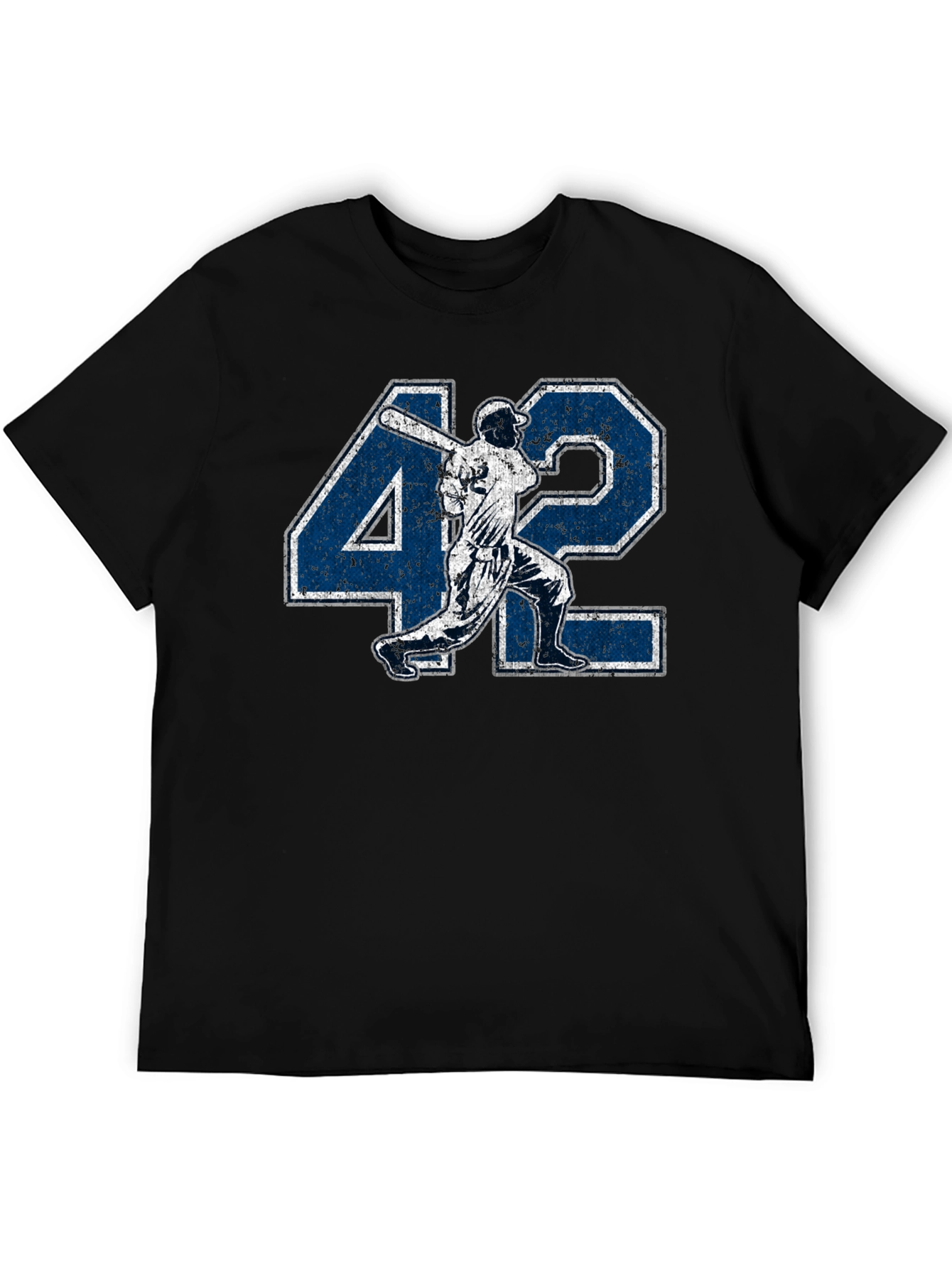 Jackie Robinson 42 Baseball Graphic T-Shirt