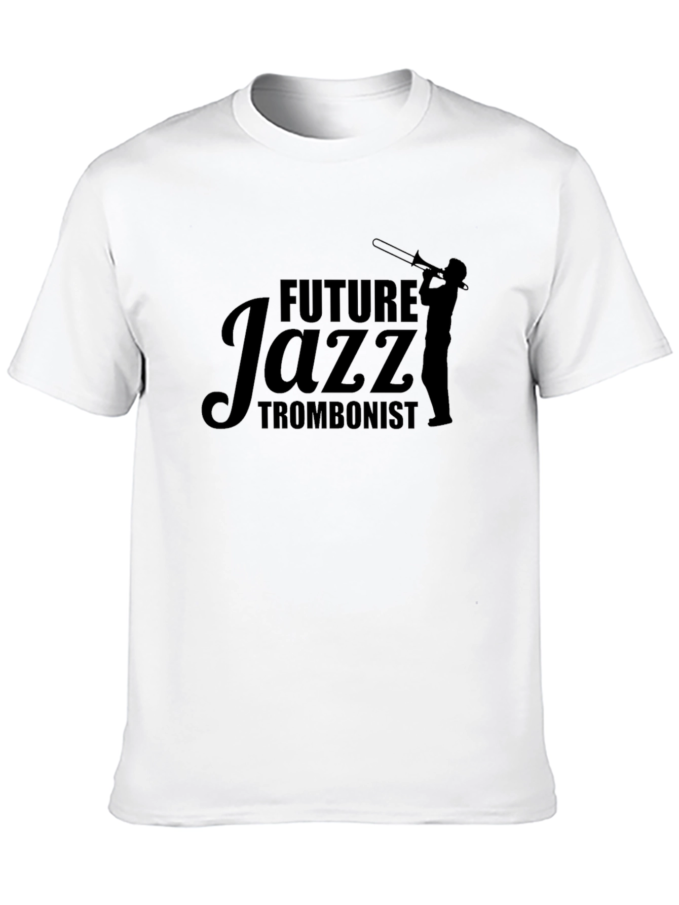 Future Jazz Trombonist Black Graphic Tee