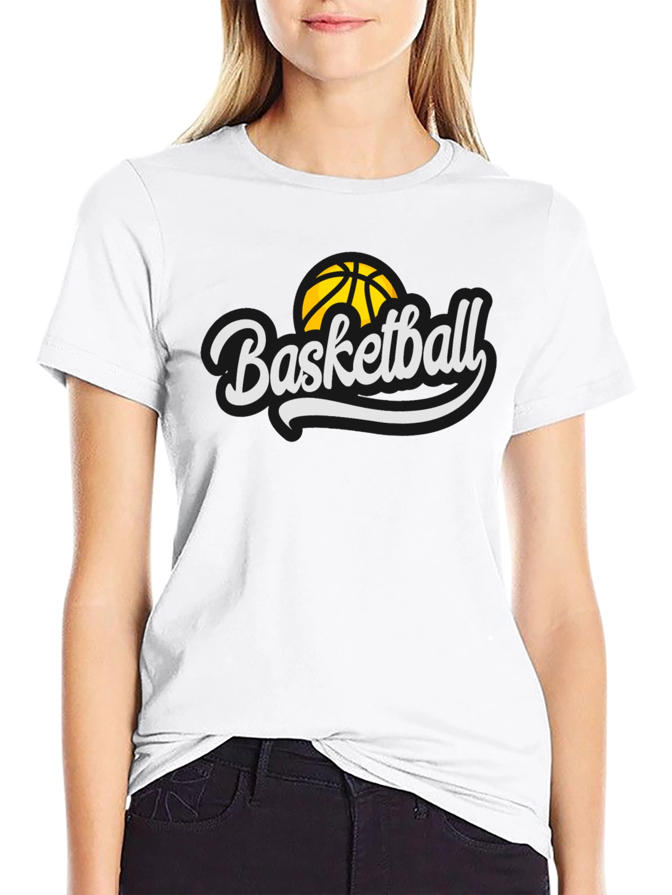 Basketball Graphic Black T-Shirt