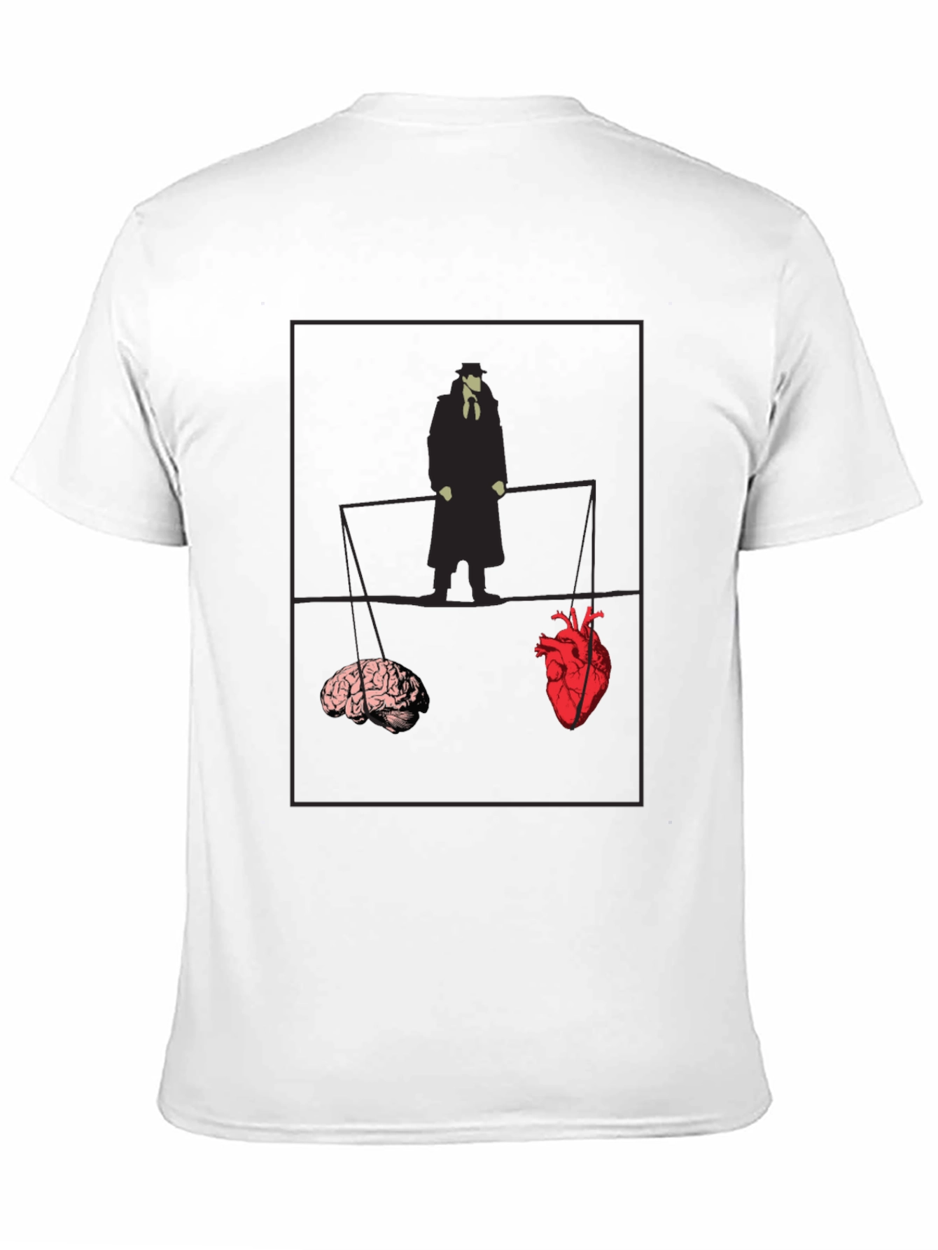 Heart vs. Brain Graphic Tee - Thoughtful Design