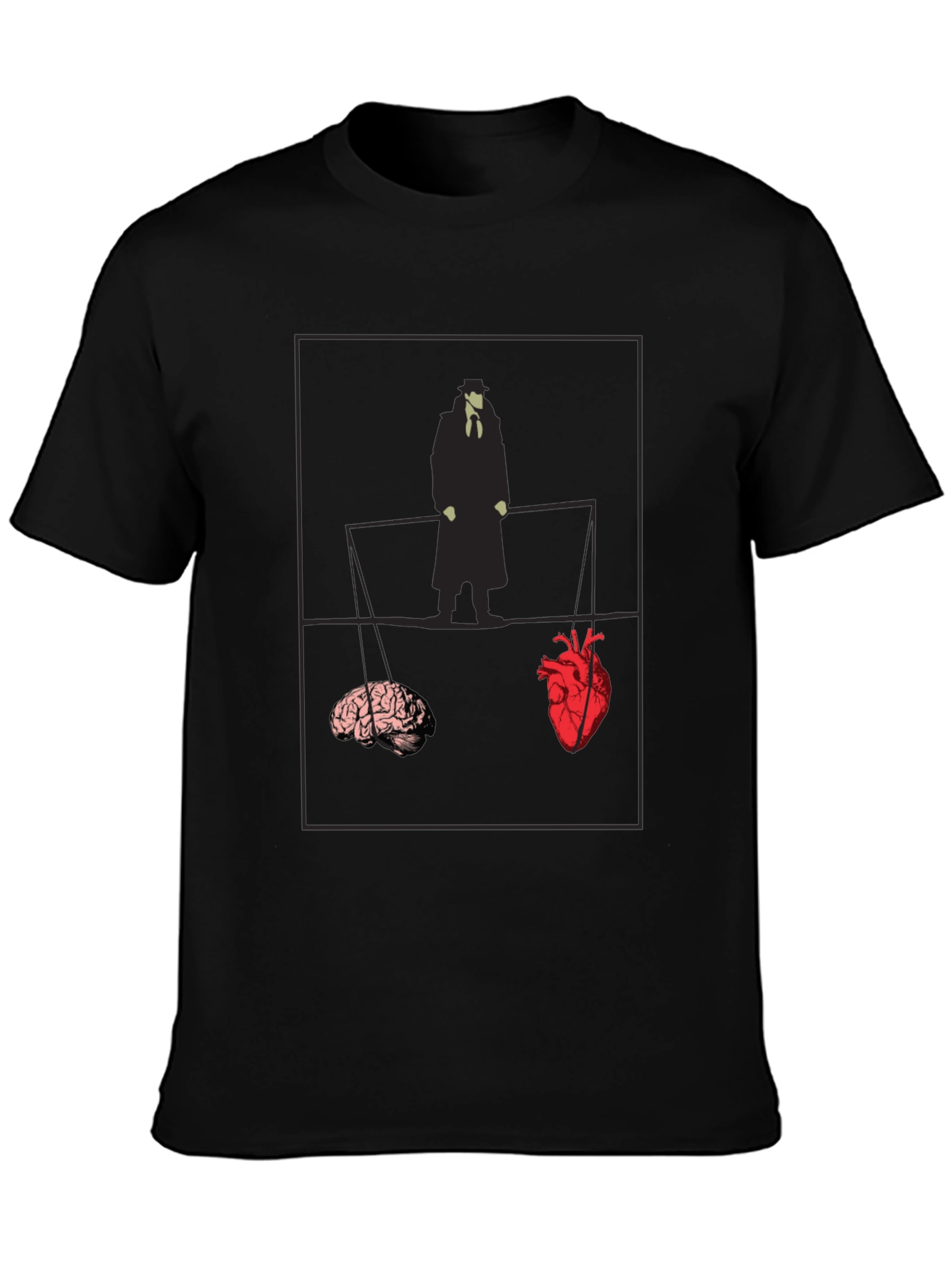 Heart vs. Brain Graphic Tee - Thoughtful Design