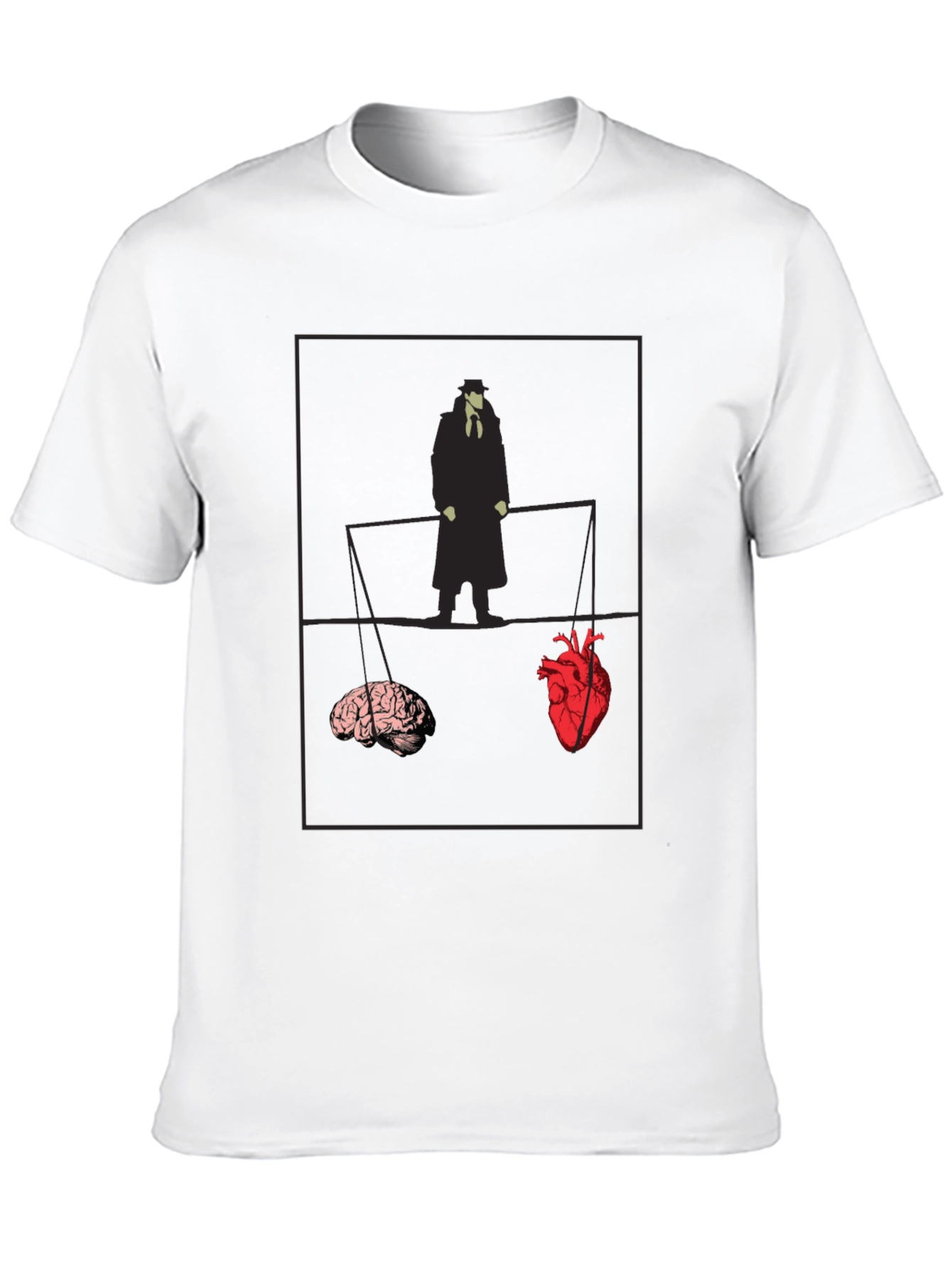 Heart vs. Brain Graphic Tee - Thoughtful Design