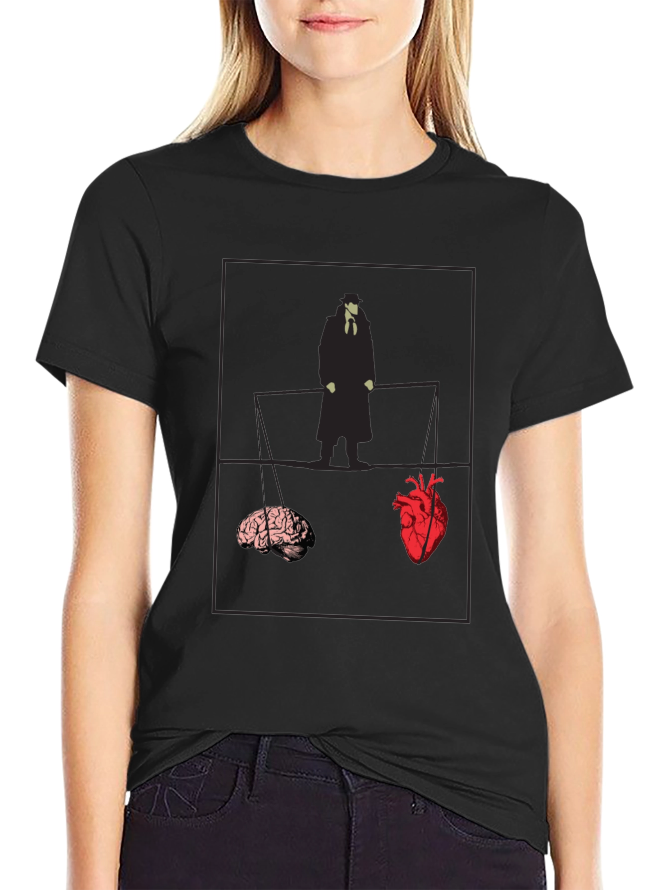 Heart vs. Brain Graphic Tee - Thoughtful Design