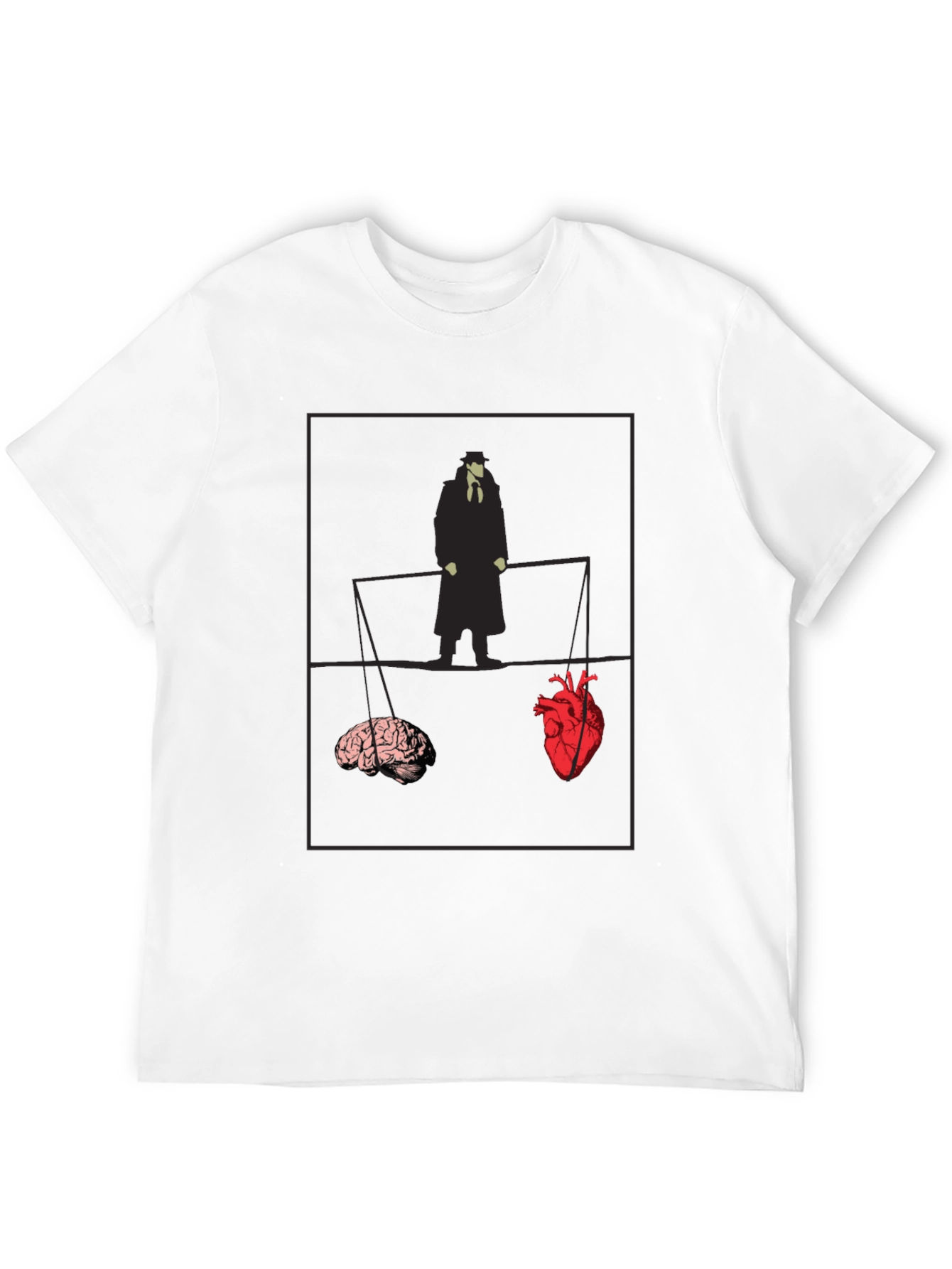 Heart vs. Brain Graphic Tee - Thoughtful Design