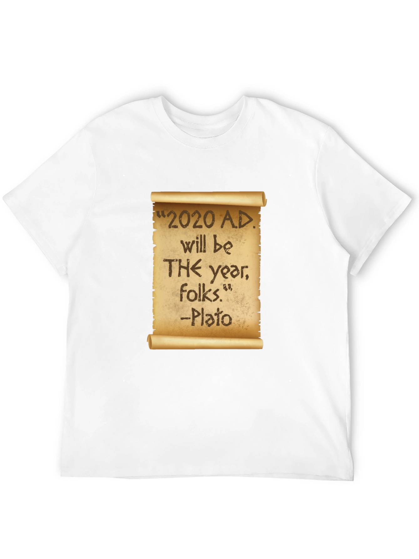 Novelty 2020 Plato Quote Black T-Shirt