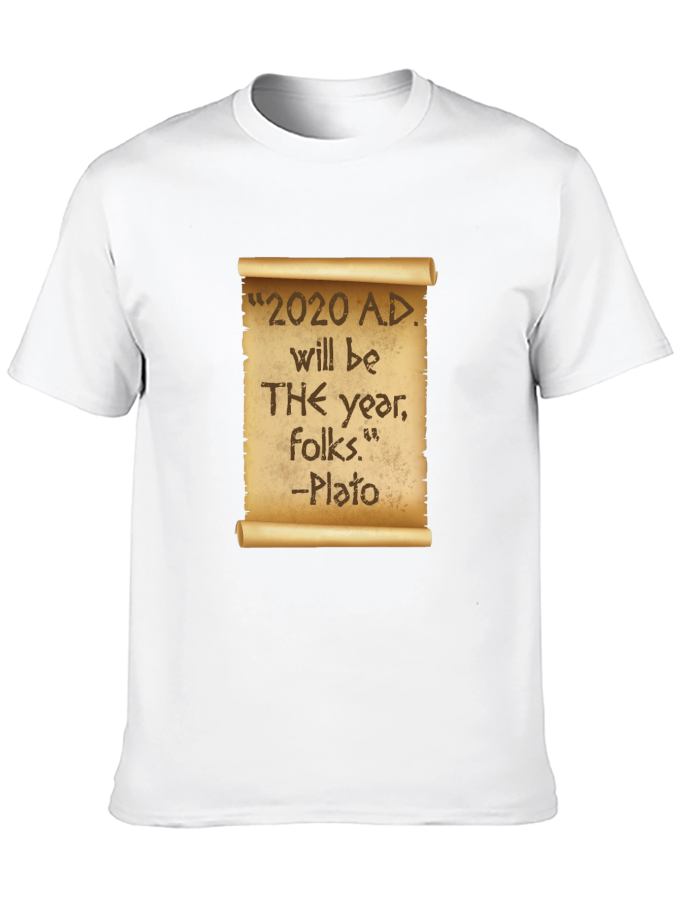 Novelty 2020 Plato Quote Black T-Shirt