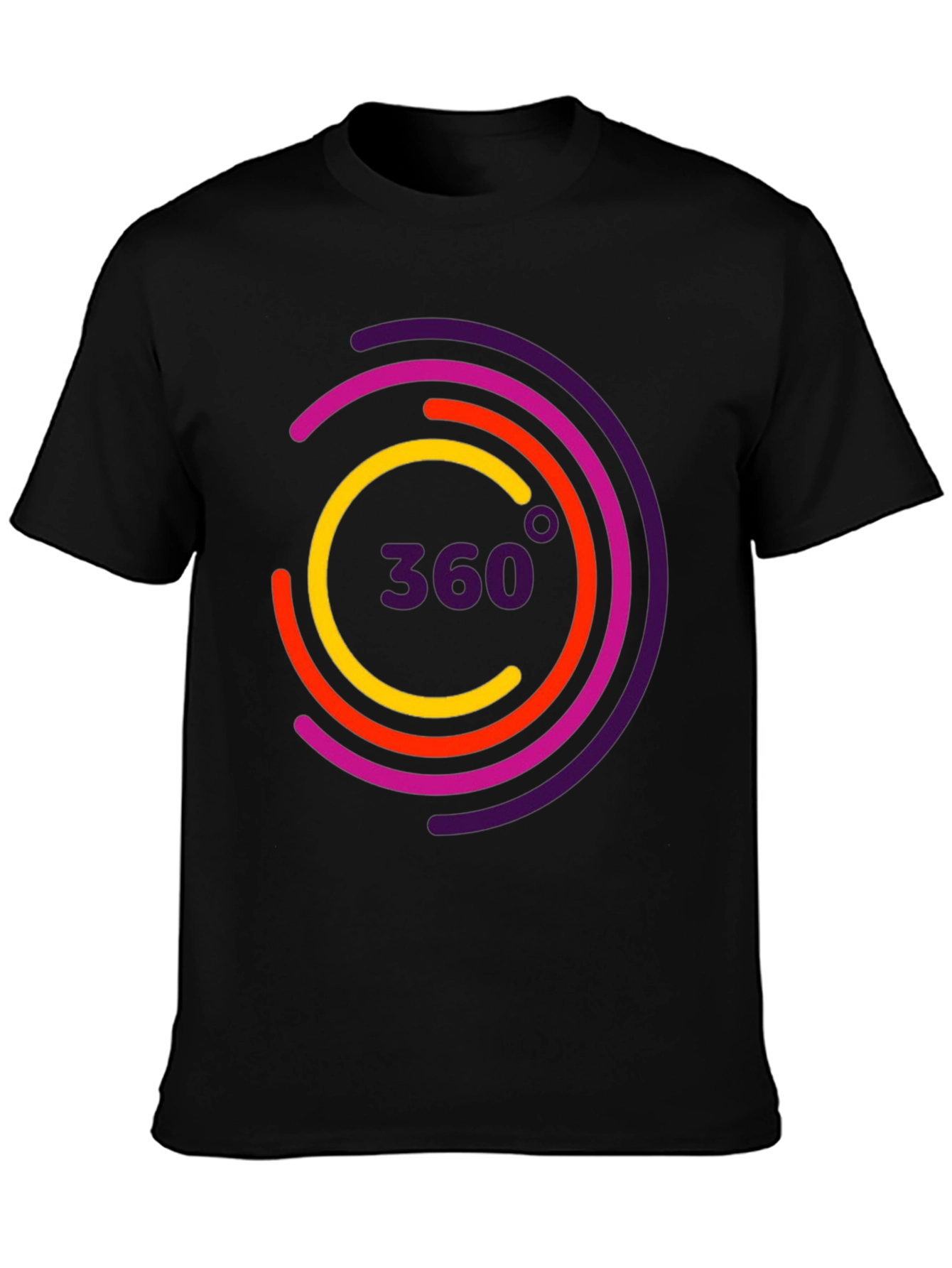 360 Design Black T-Shirt