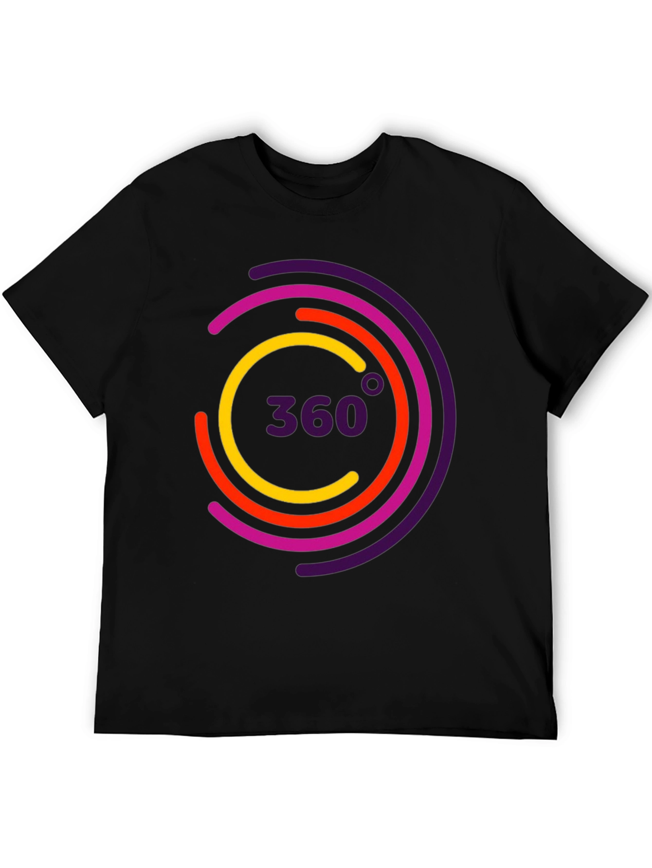 360 Design Black T-Shirt