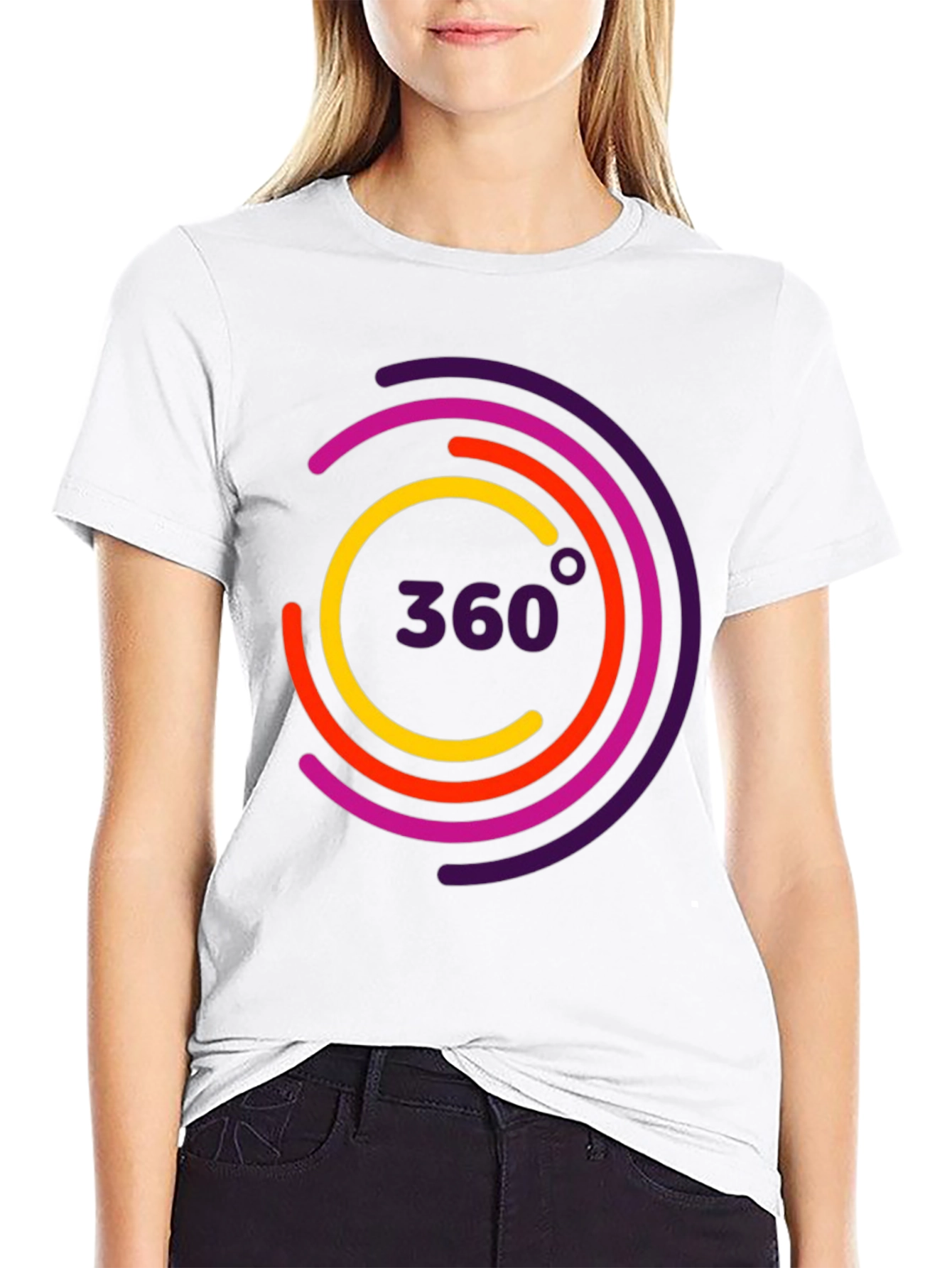 360 Design Black T-Shirt