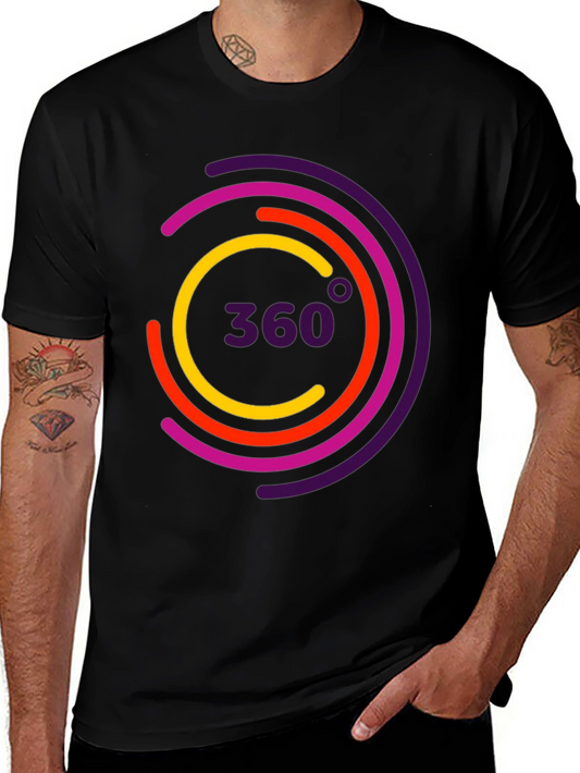 360 Design Black T-Shirt
