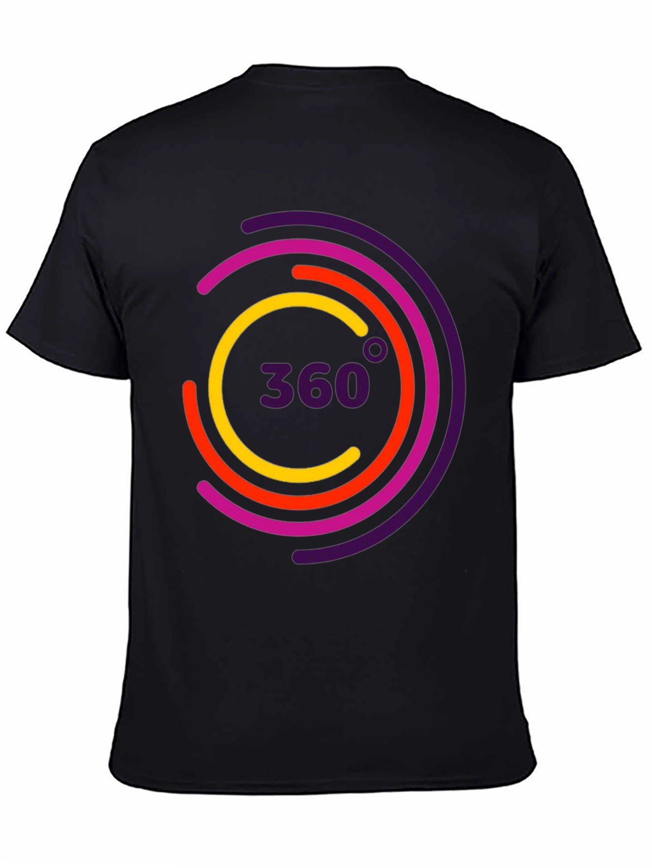 360 Design Black T-Shirt