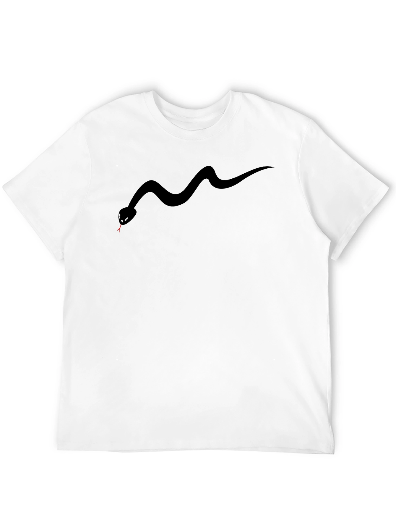 Black Snake Graphic Tee - Mens Casual Fashion