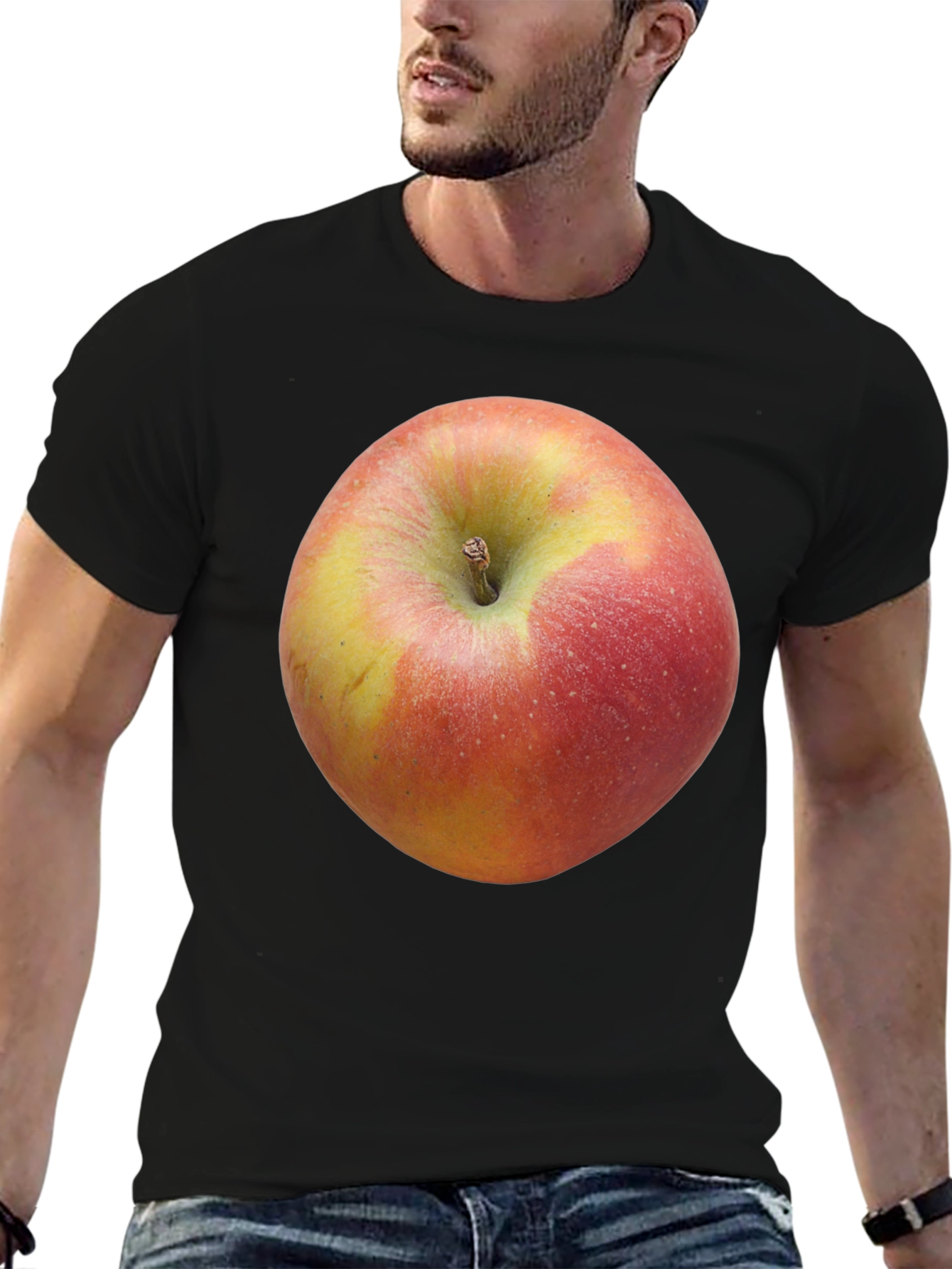 Apple Graphic T-Shirt - Fresh Fruit Design