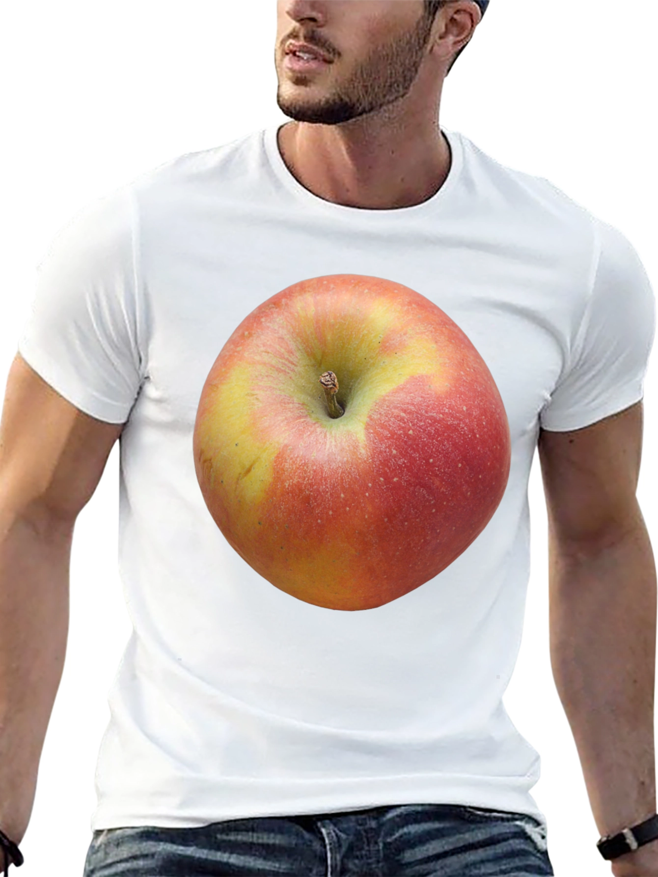 Apple Graphic T-Shirt - Fresh Fruit Design