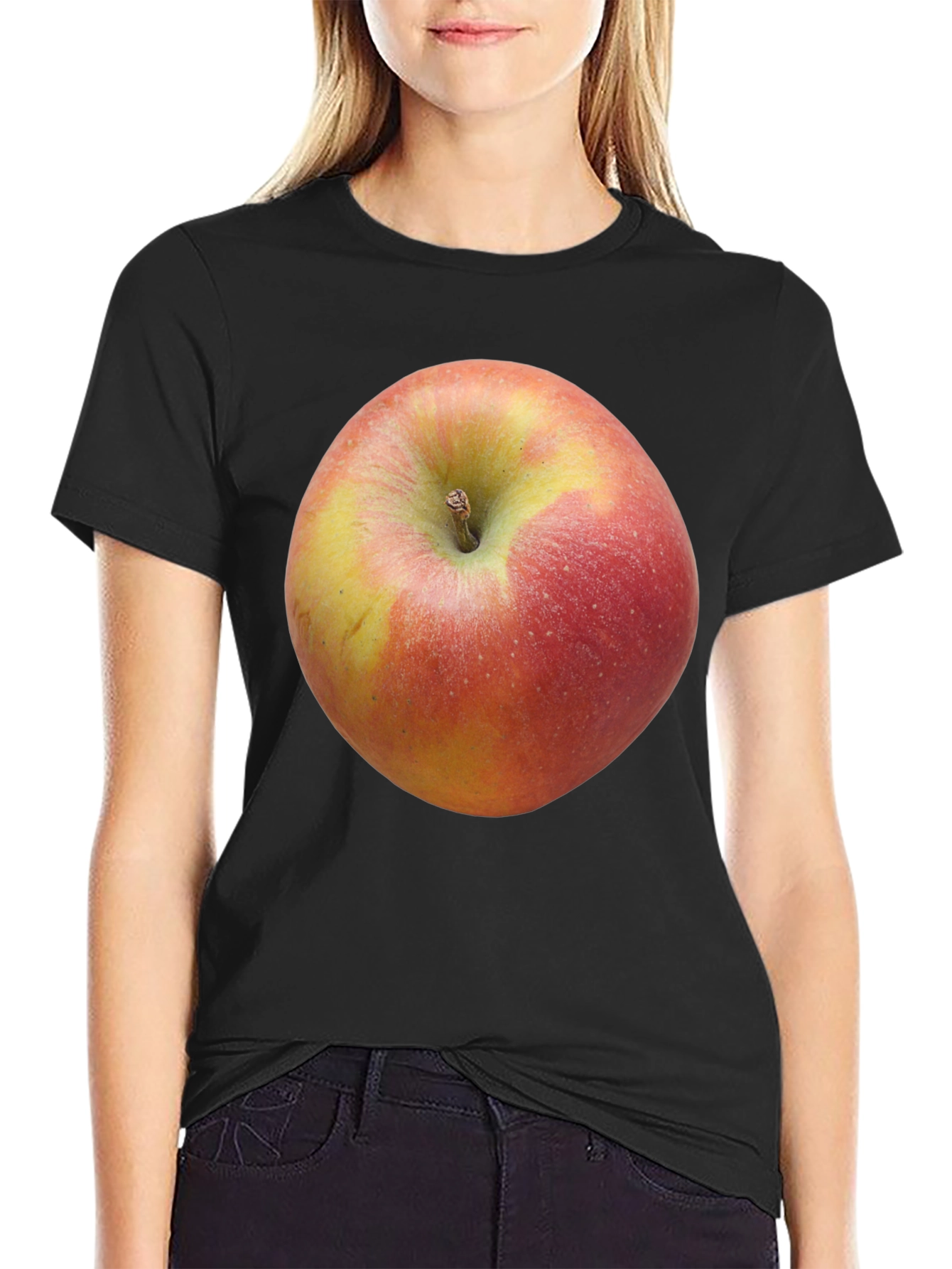 Apple Graphic T-Shirt - Fresh Fruit Design