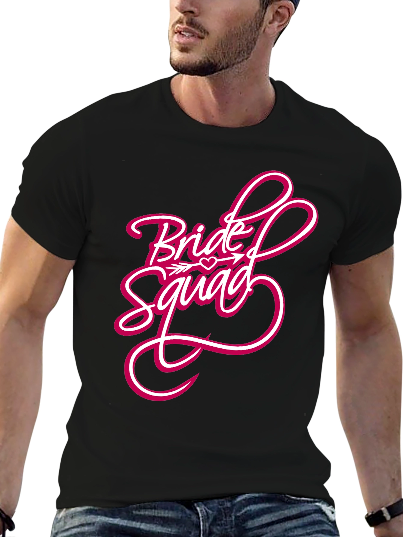 Bride Squad Graphic Tee - Black