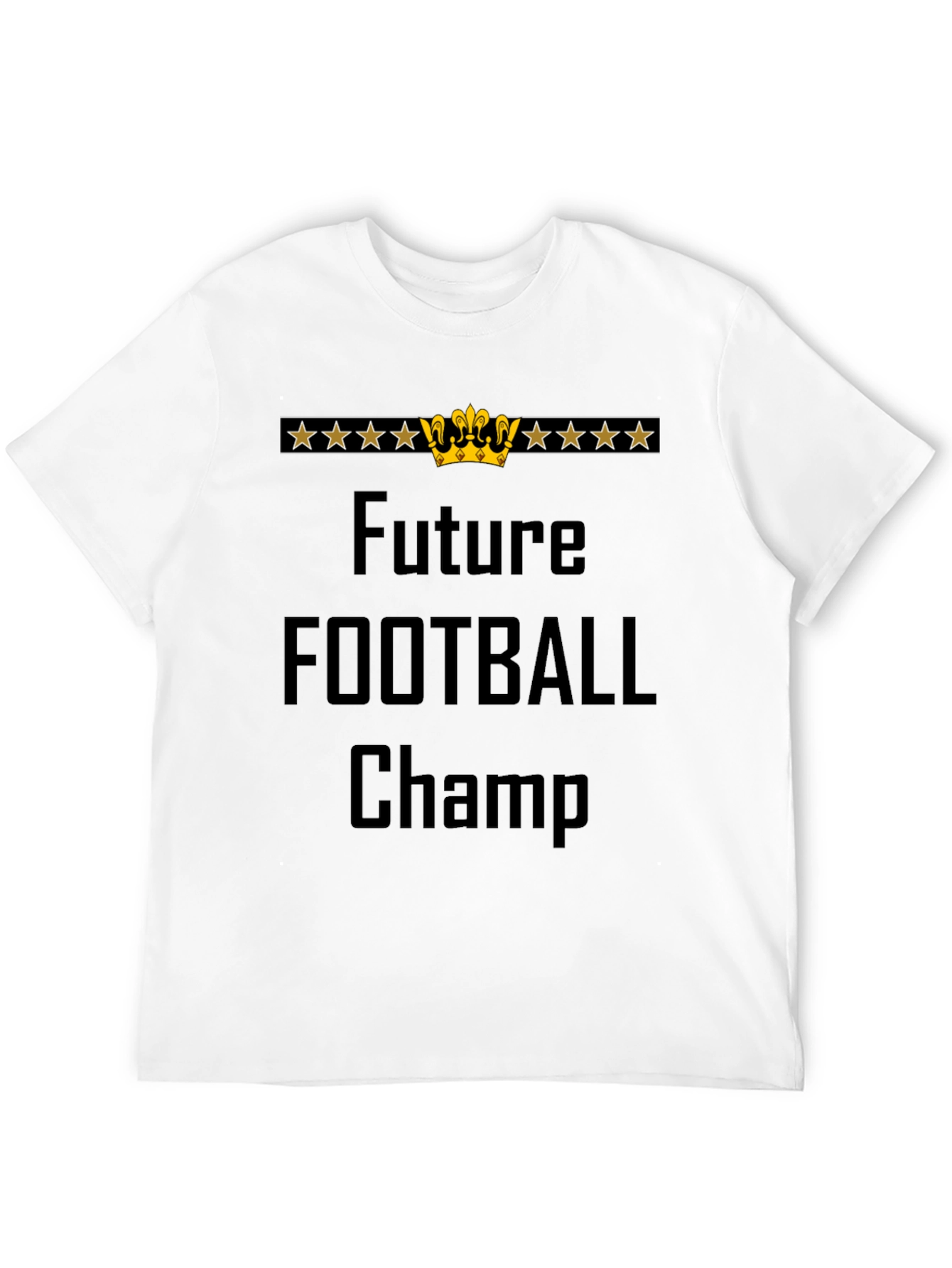 Future Football Champ Black Graphic T-Shirt
