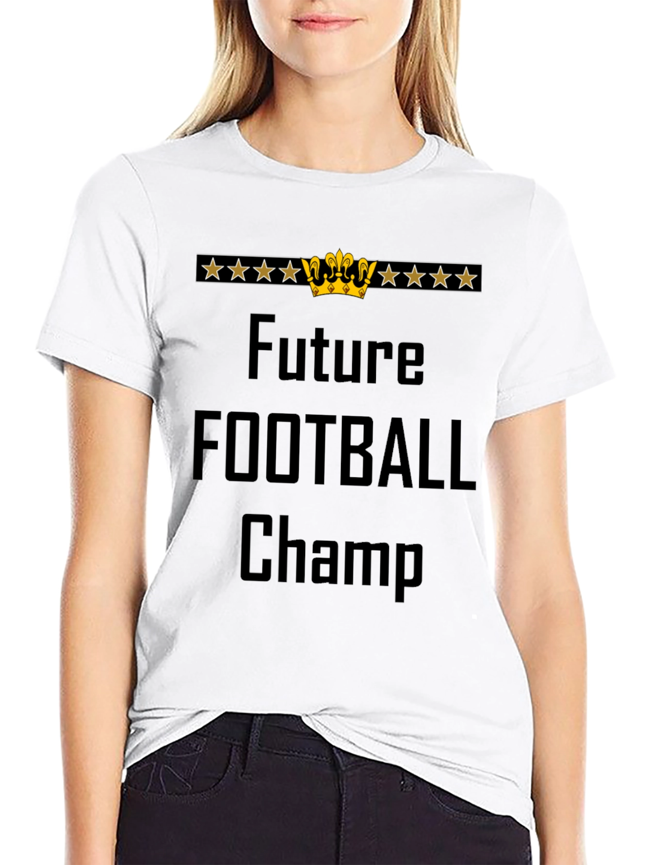 Future Football Champ Black Graphic T-Shirt