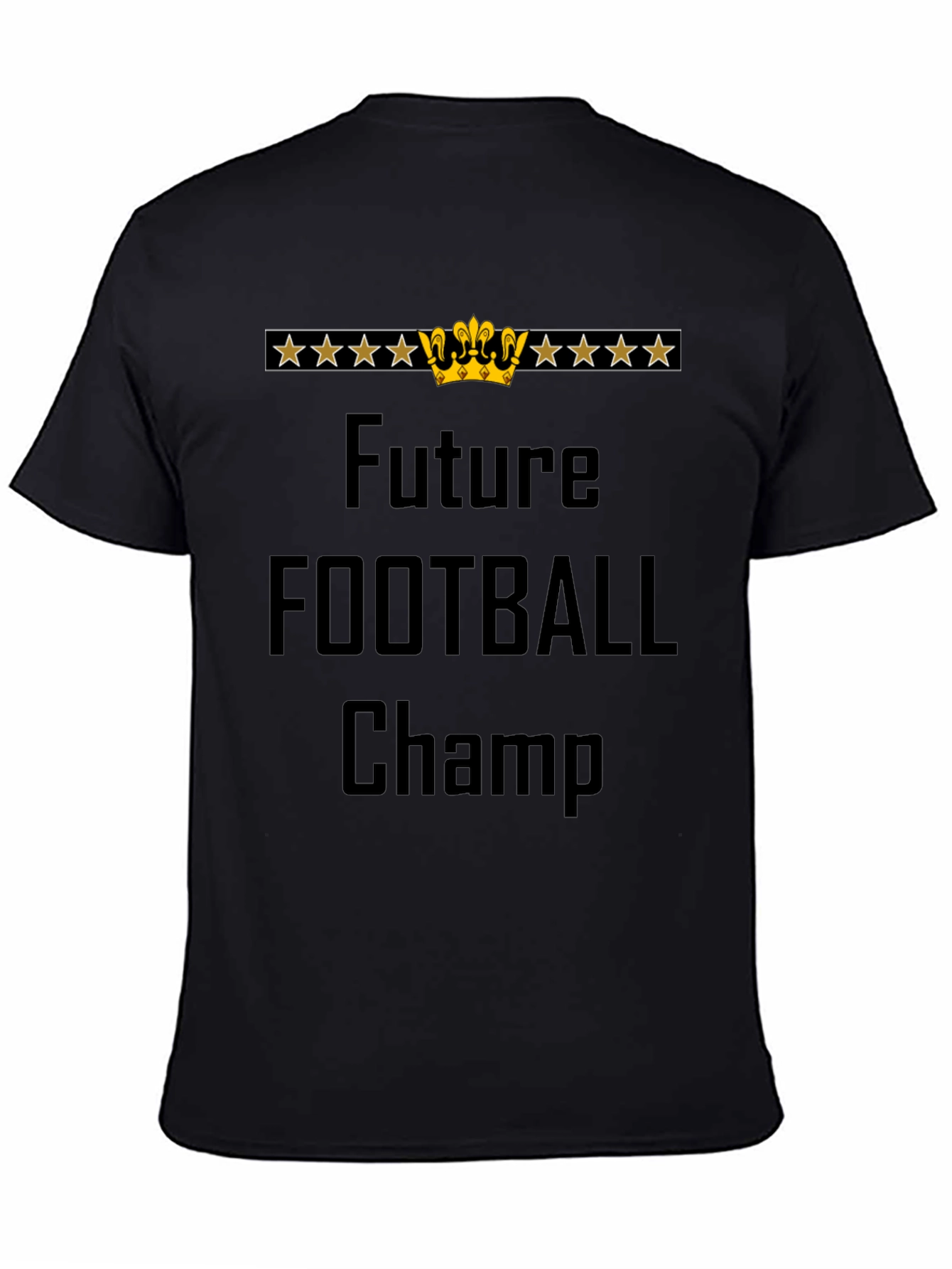 Future Football Champ Black Graphic T-Shirt