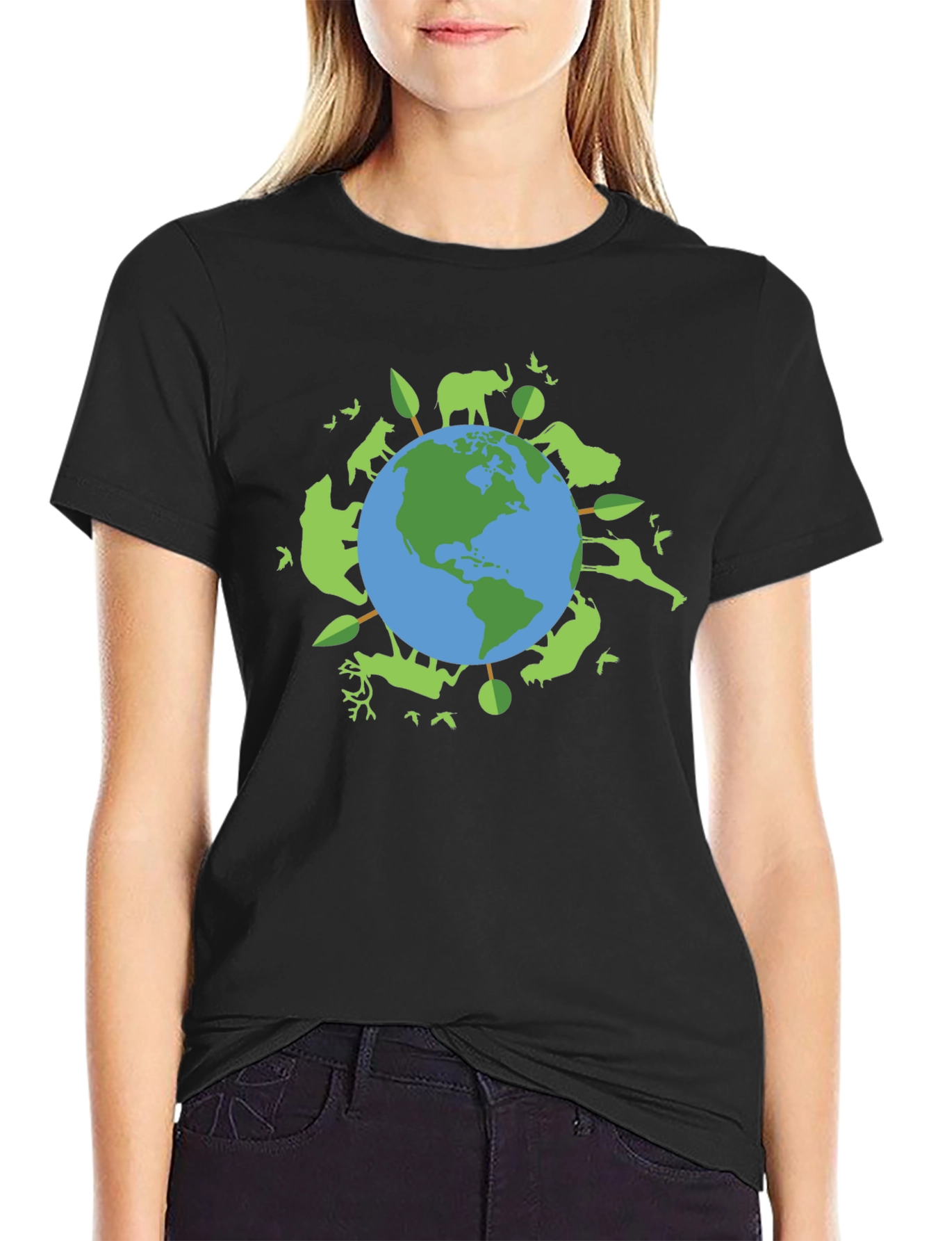Earth Day T-Shirt: Animals & Trees
