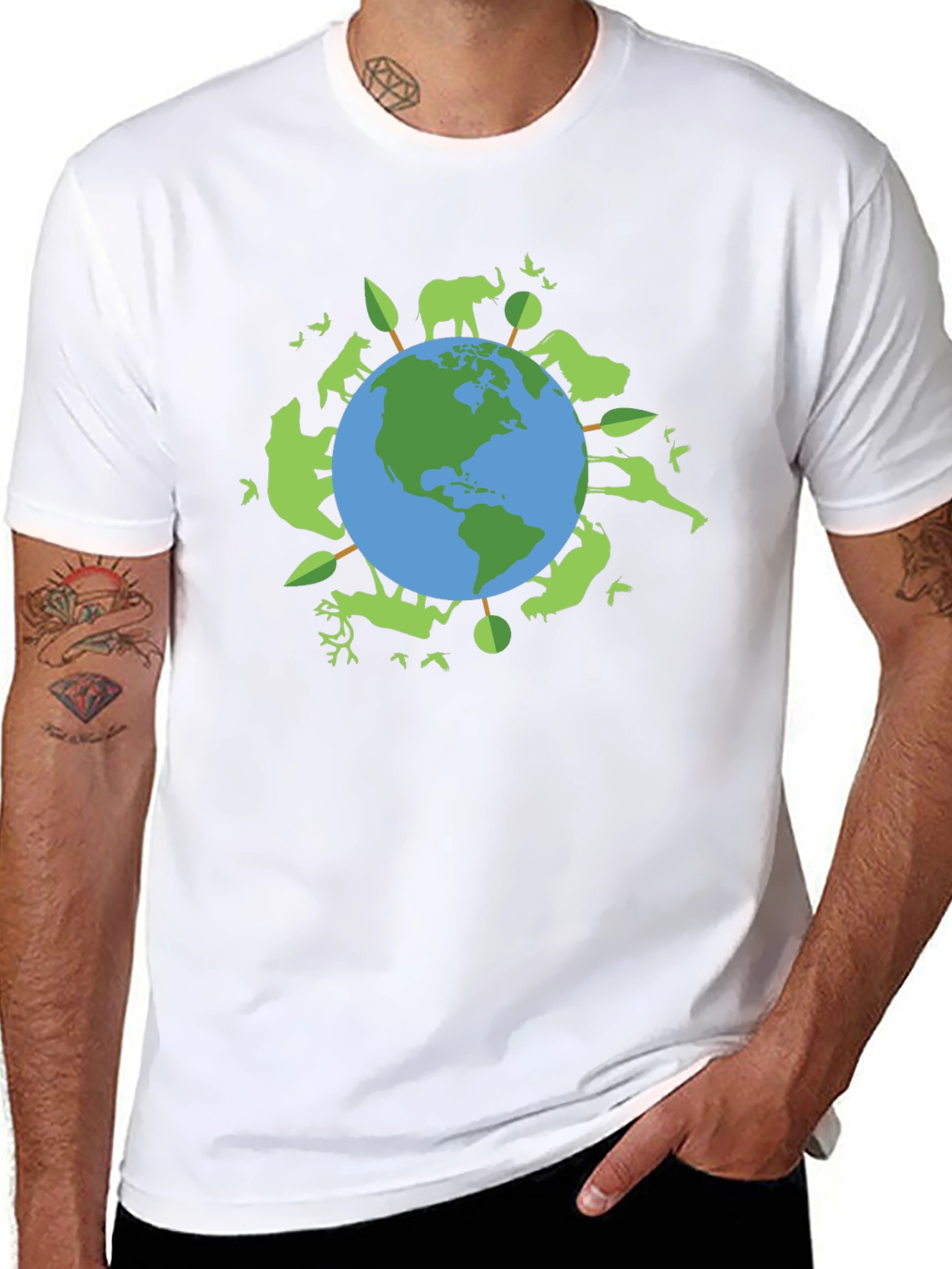 Earth Day T-Shirt: Animals & Trees