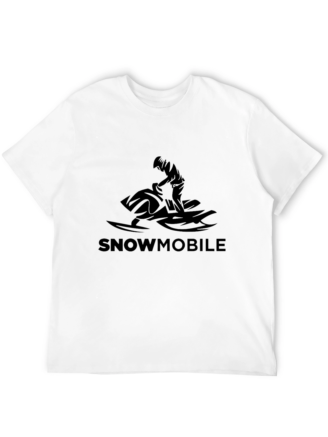 Snowmobile Graphic Tee - Black