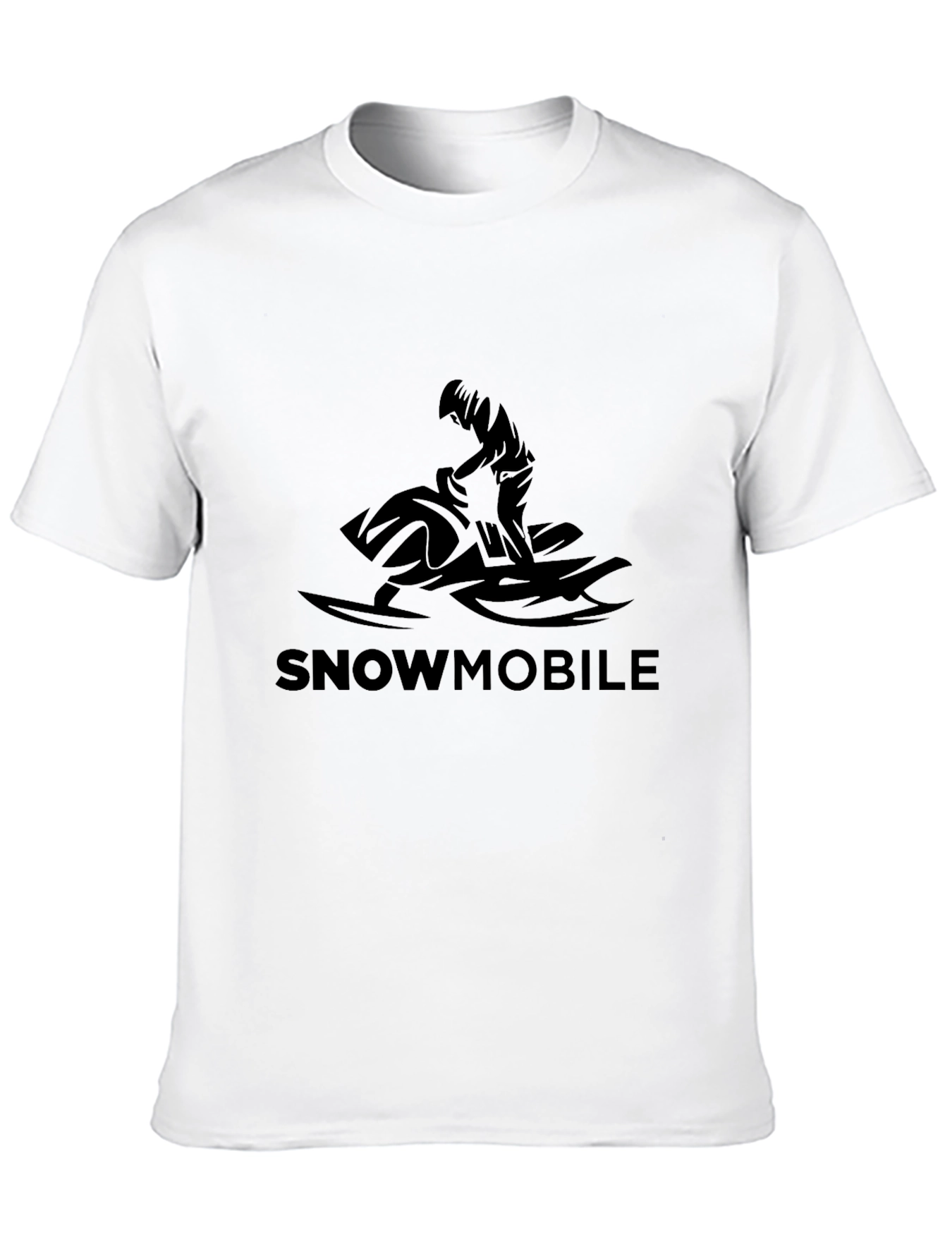 Snowmobile Graphic Tee - Black