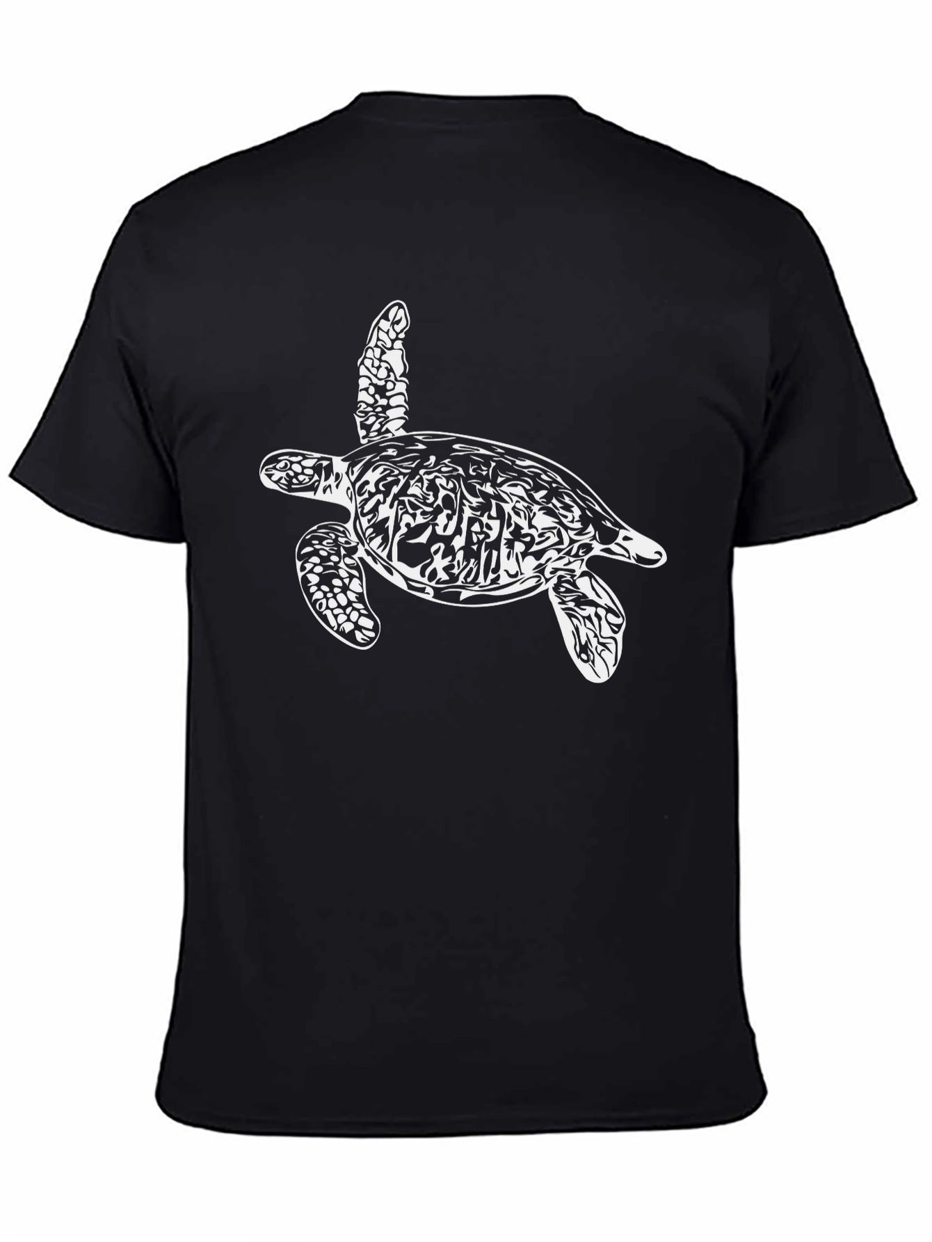 Turtle Graphic Tee - Black Casual Shirt