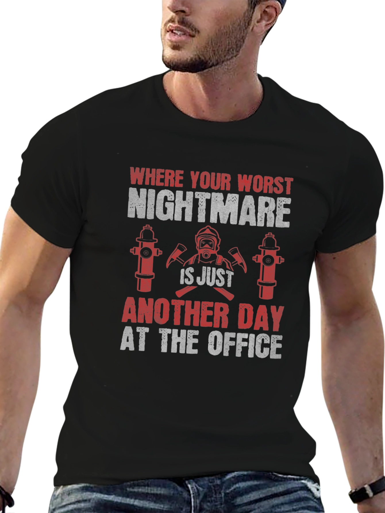 Firefighter Nightmare Office T-Shirt